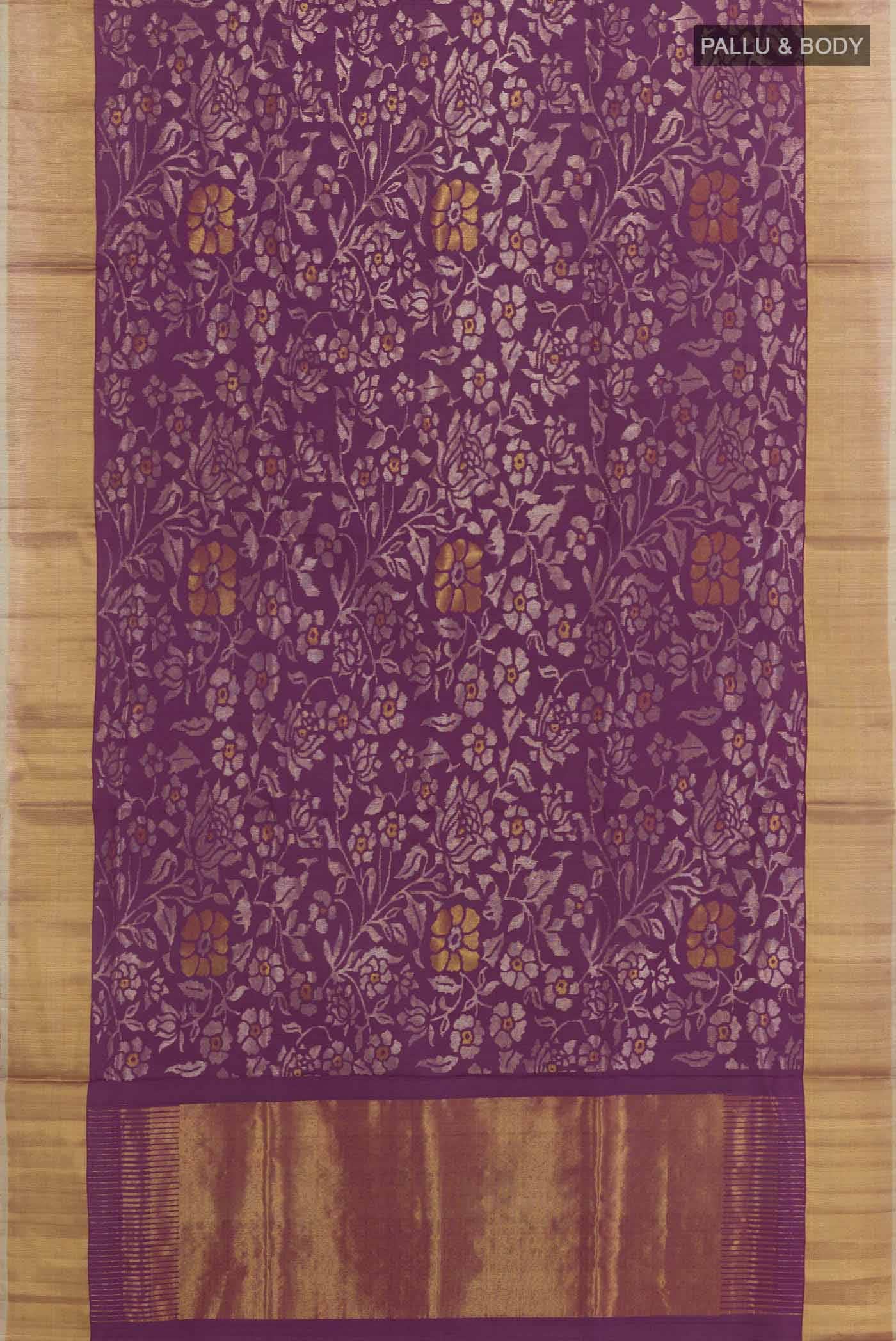 Purple Uppada Silk Saree