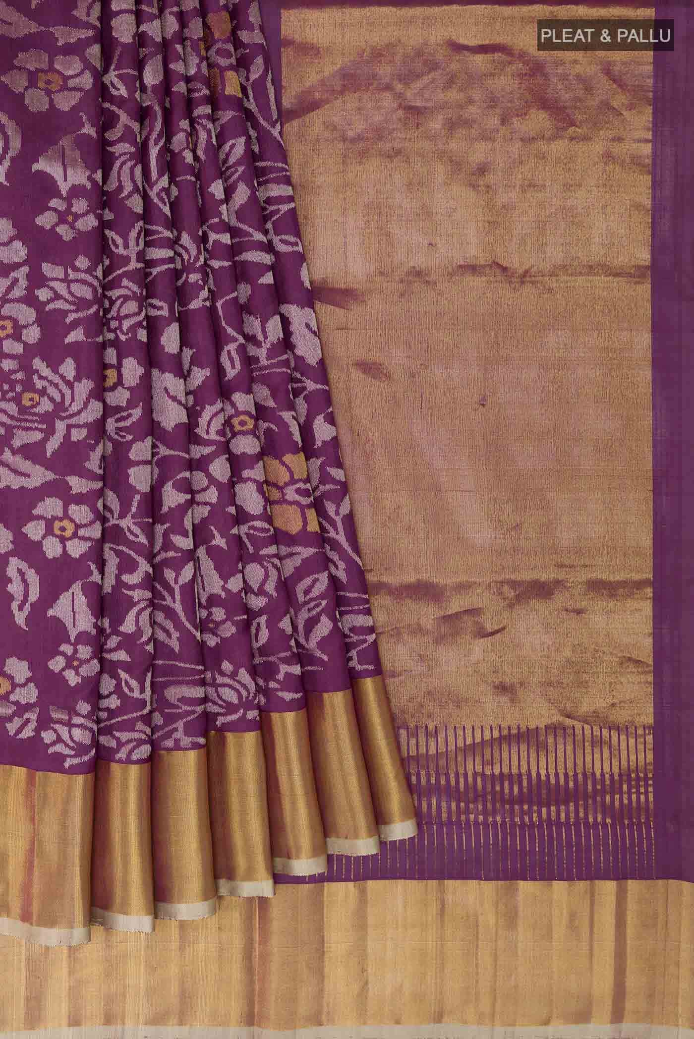 Purple Uppada Silk Saree