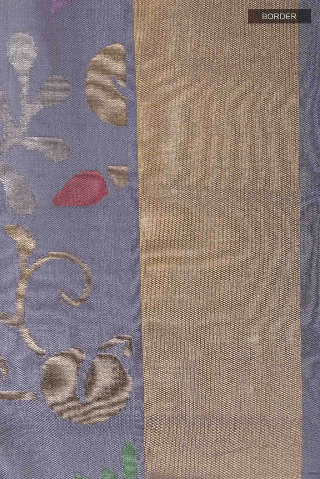 Grey Uppada Silk Saree