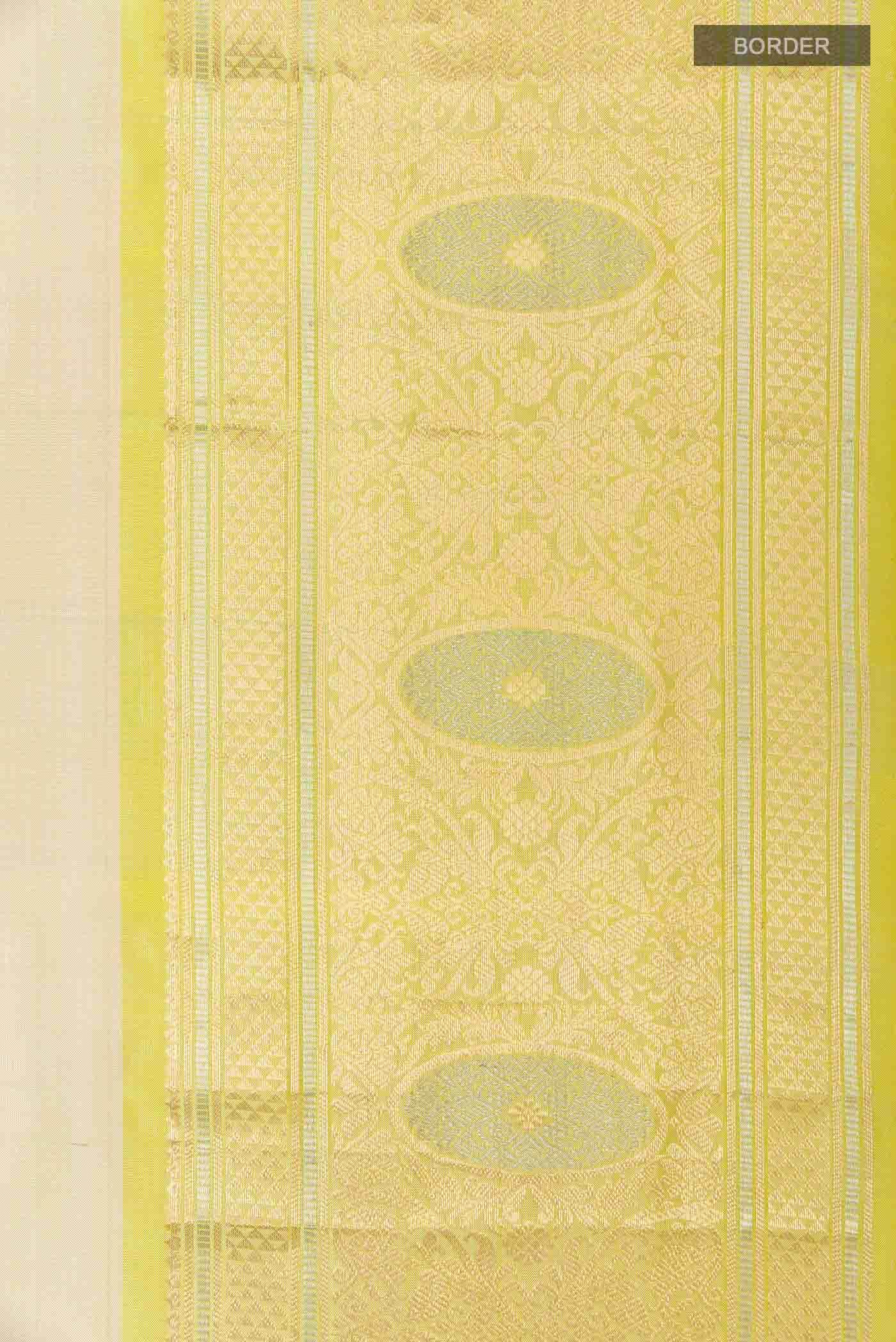 Beige Blended Kora Cotton Saree