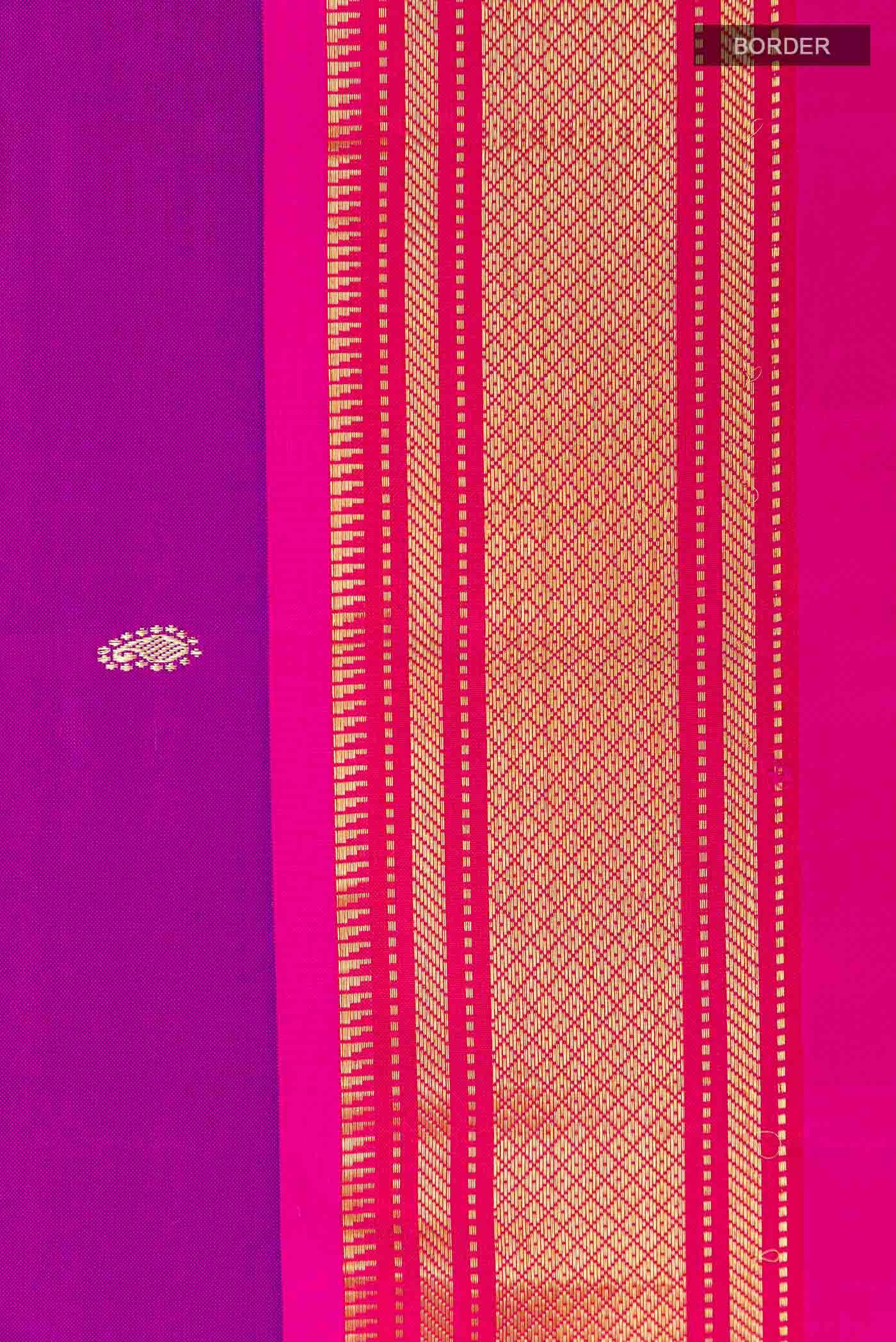 Purple Paithani Silk Saree