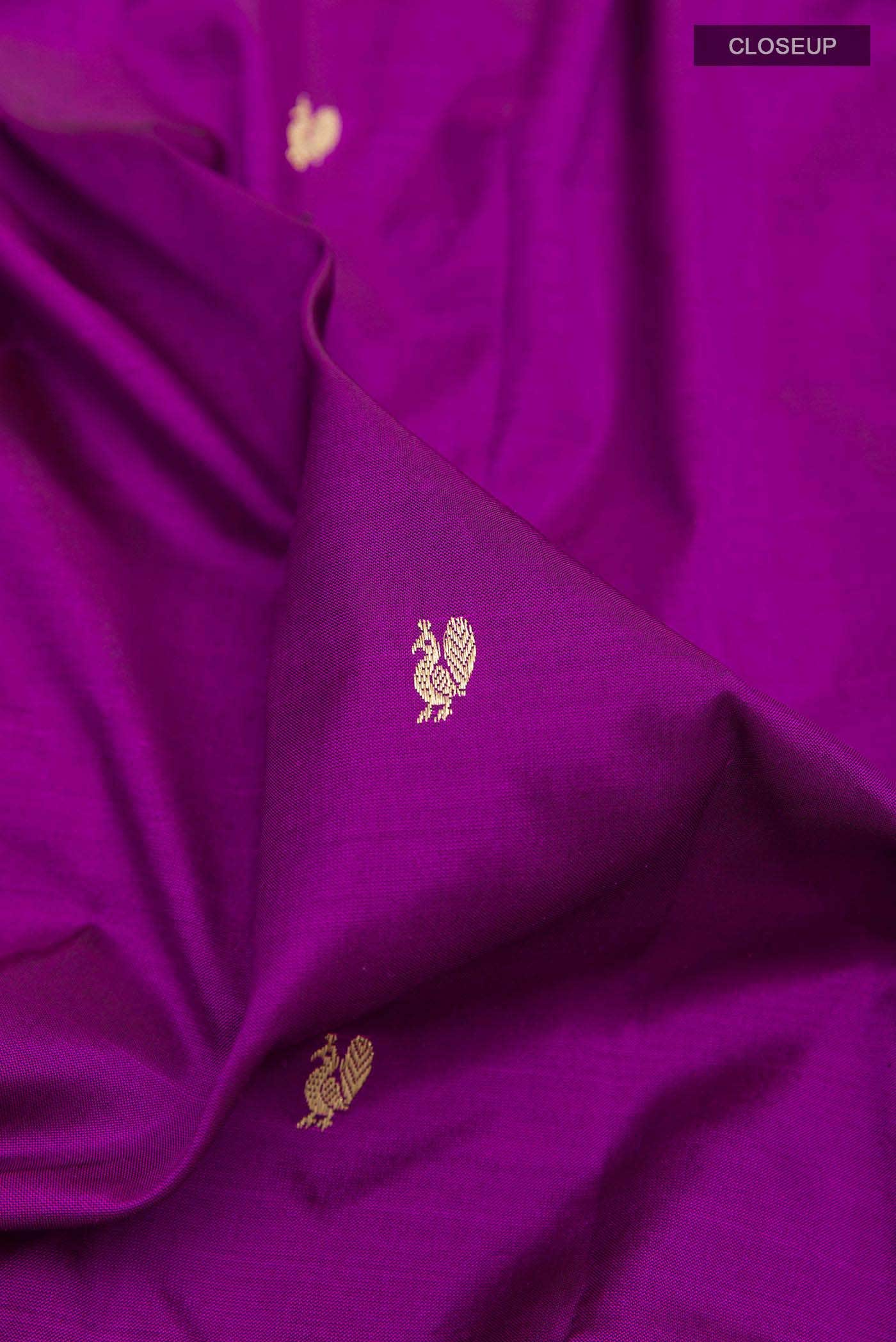 Purple Dual Tone Paithani Silk Saree