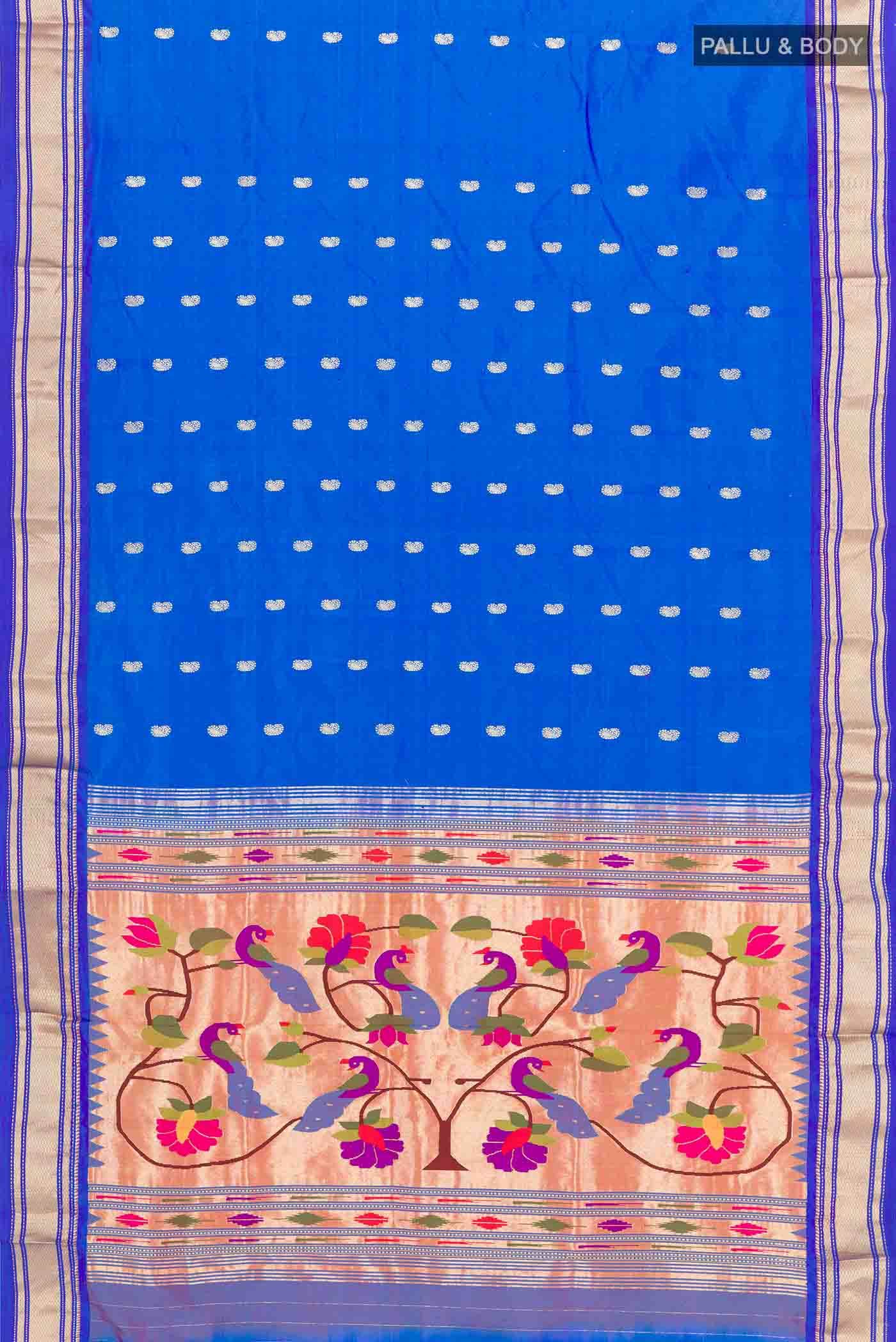 Blue Paithani Silk Saree