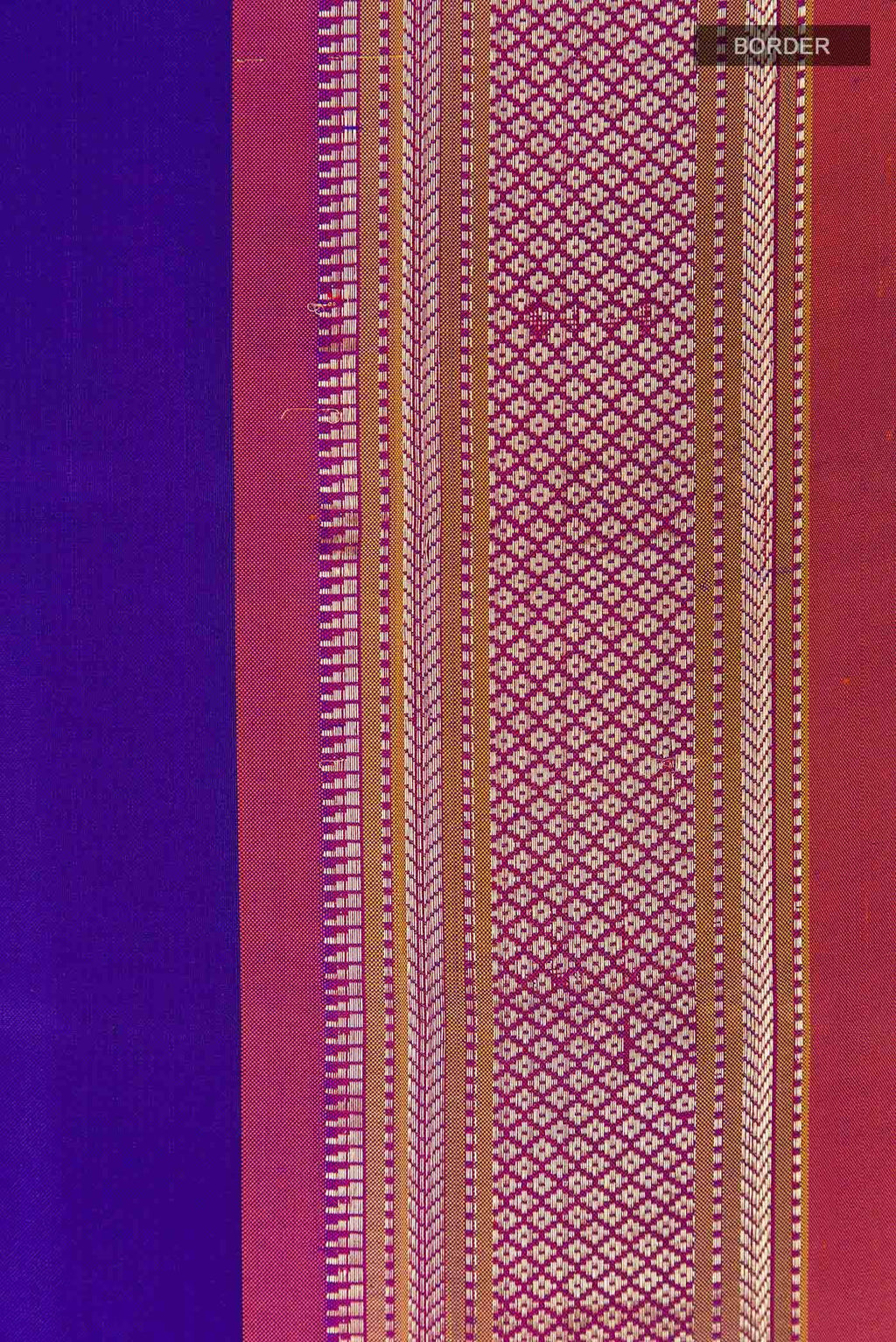 Navy Blue Paithani Silk Saree