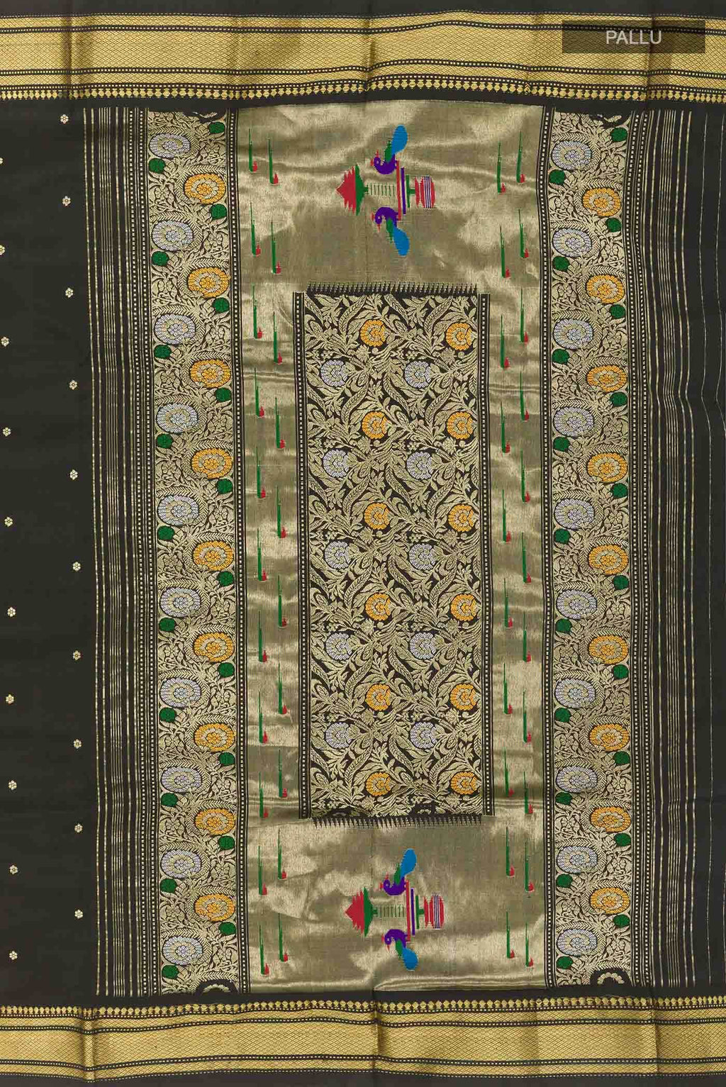 Black Paithani Silk Saree