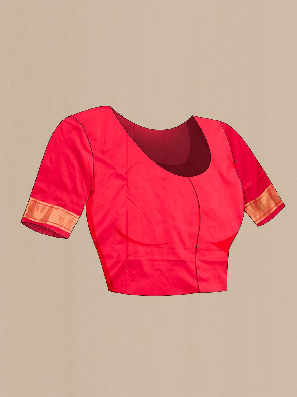 Red Paithani Silk Saree