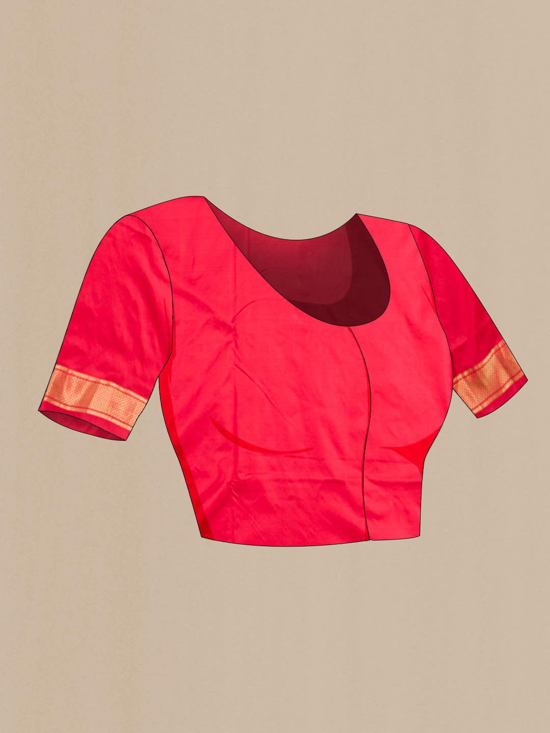Red Paithani Silk Saree