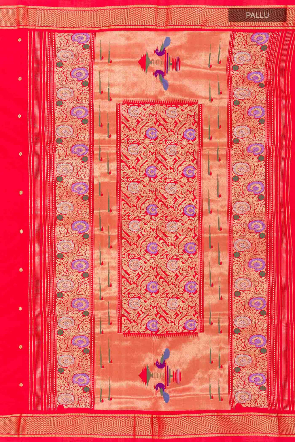 Red Paithani Silk Saree