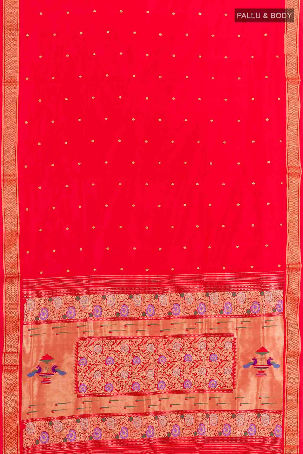 Red Paithani Silk Saree