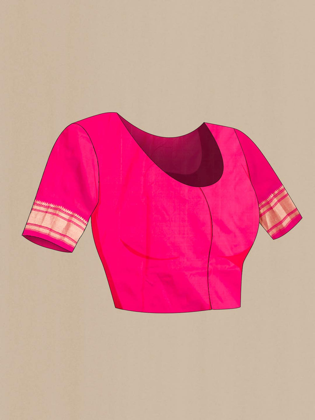 Pink Paithani Silk Saree