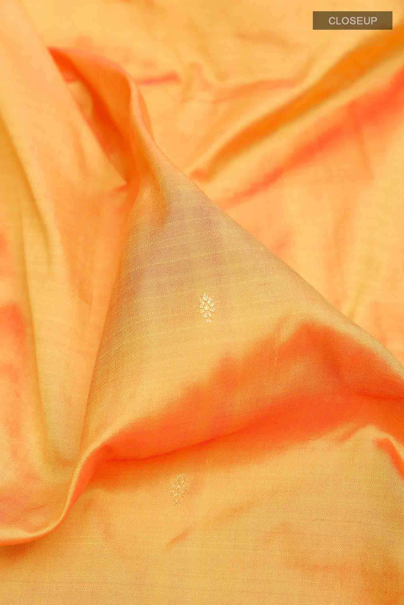 Orange Dual Tone Paithani Silk Saree