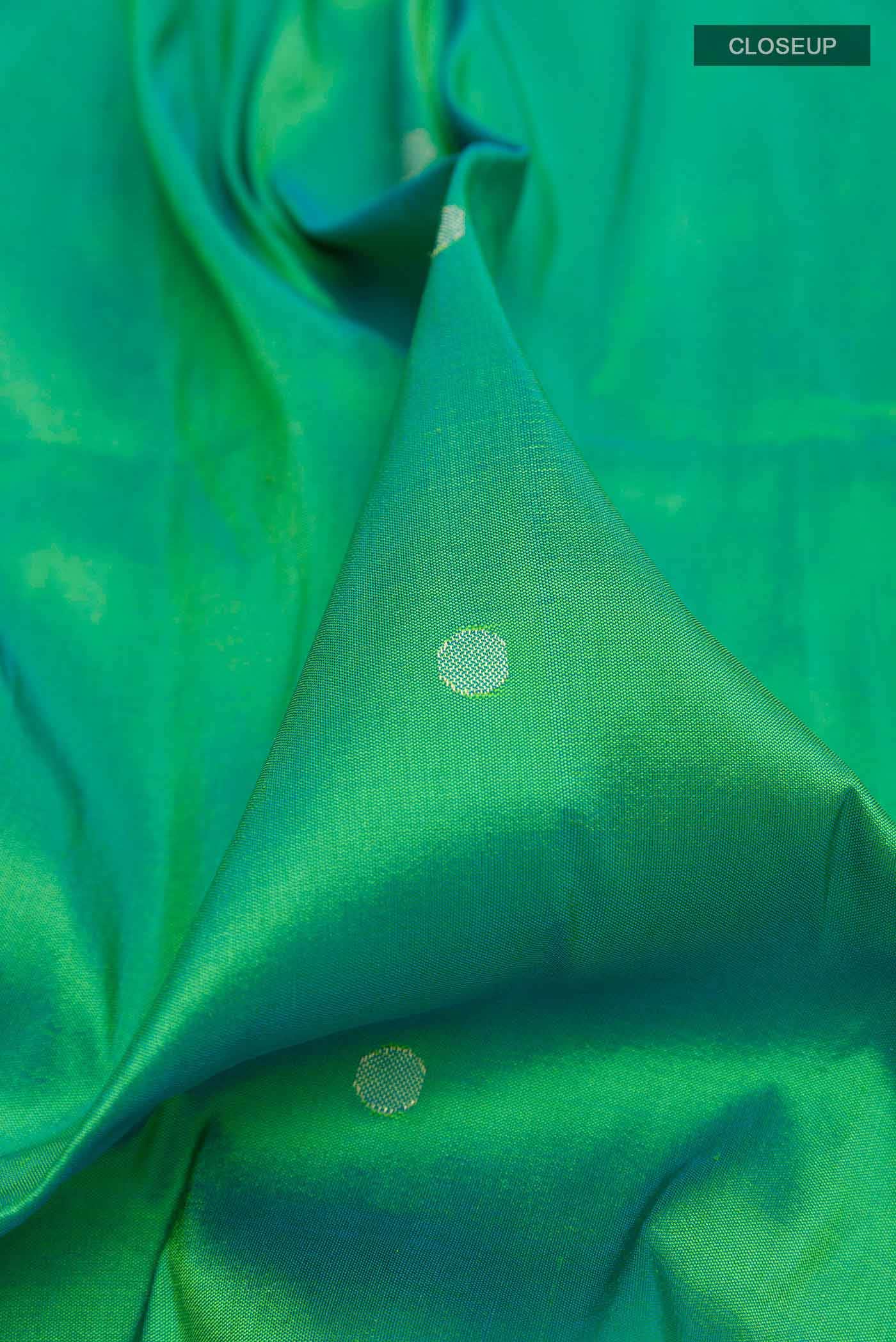 Green Dual Tone Paithani Silk Saree