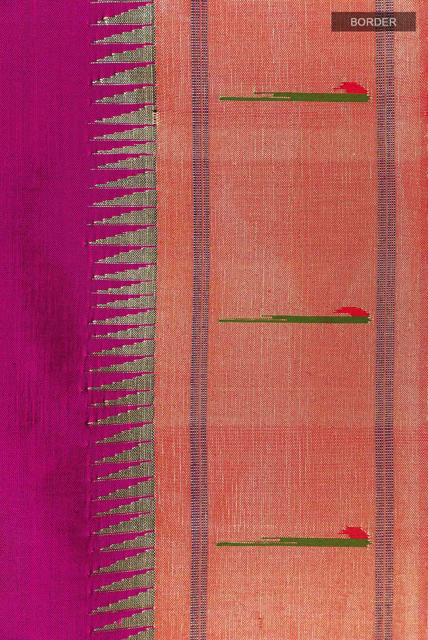 Purple Paithani Silk Saree
