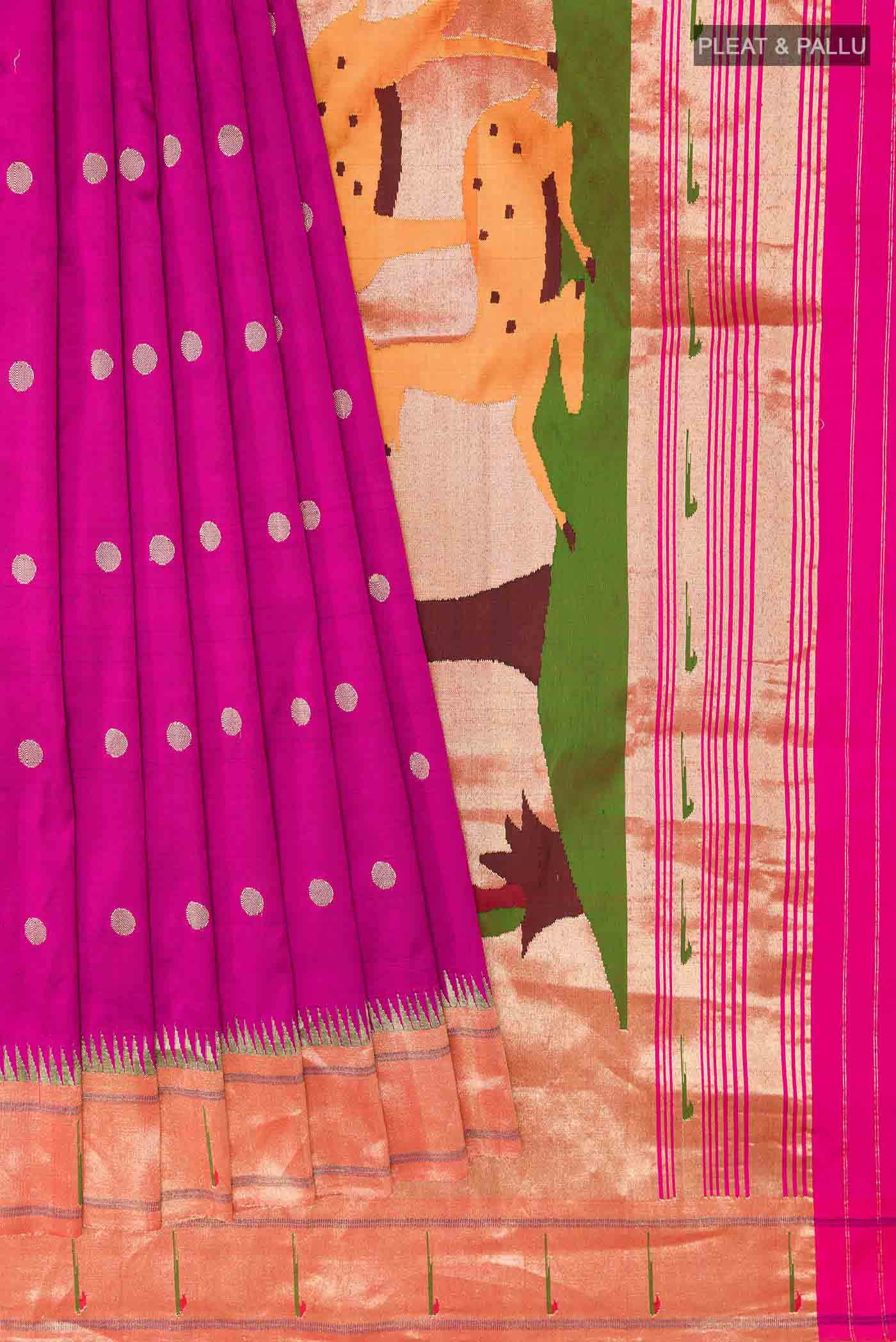 Purple Paithani Silk Saree