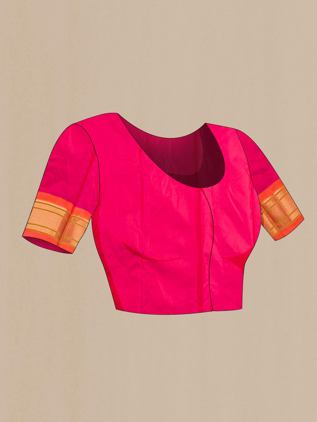 Pink Paithani Silk Saree