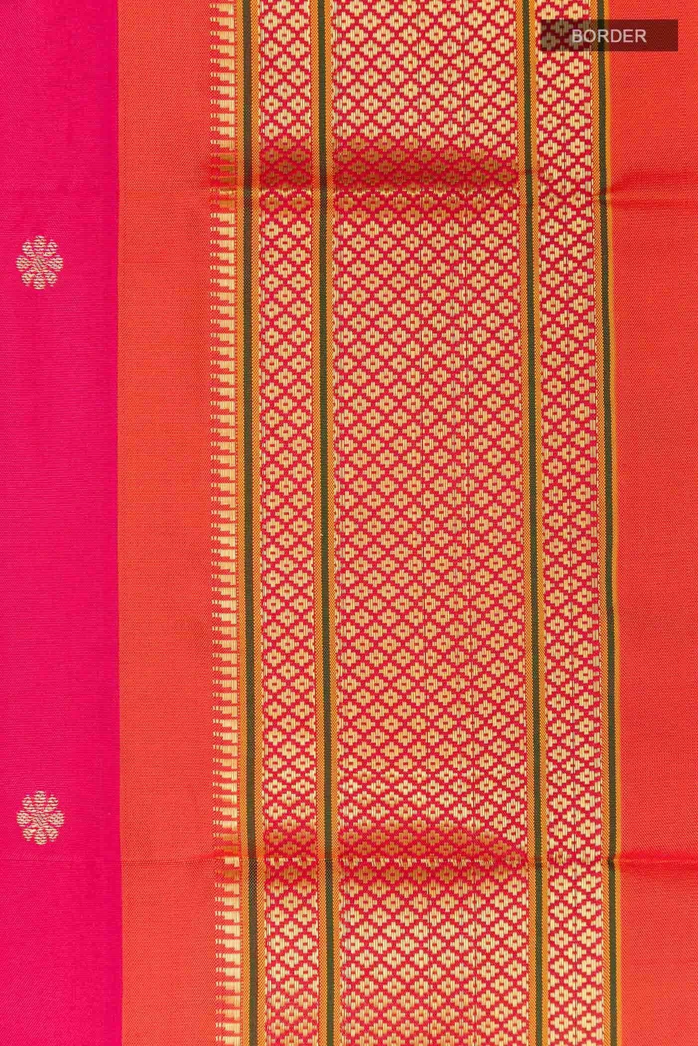 Pink Paithani Silk Saree