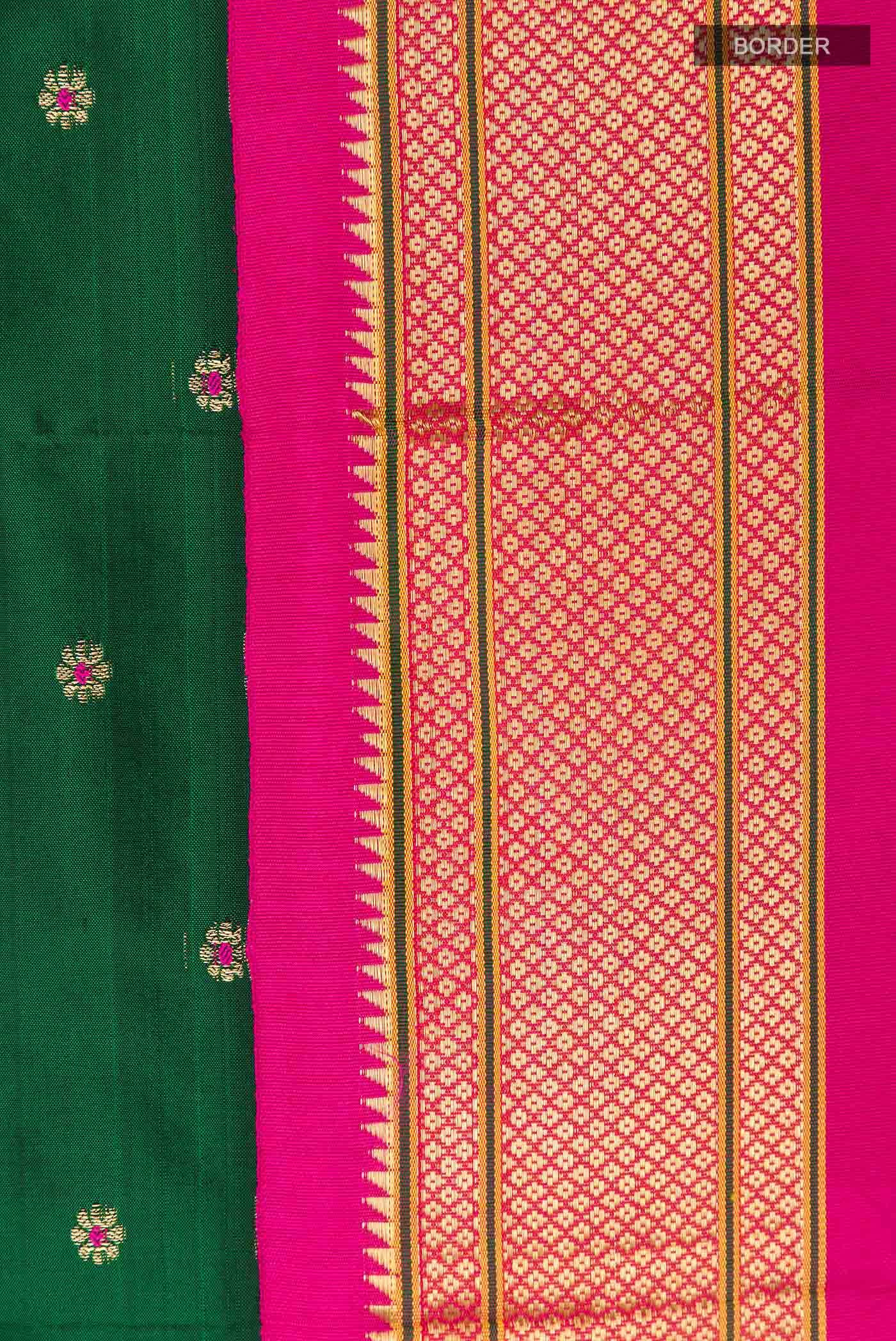 Green Paithani Silk Saree