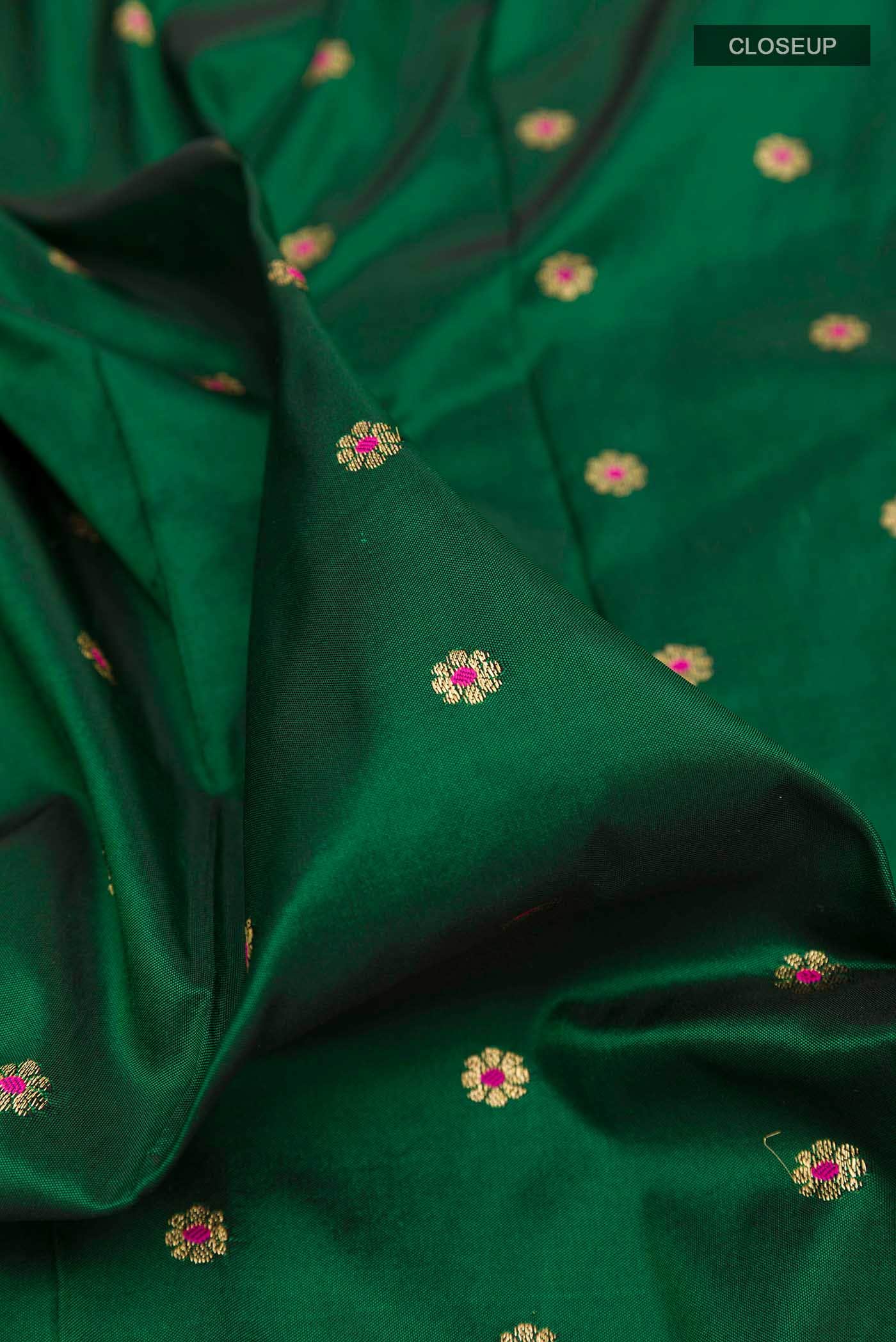 Green Paithani Silk Saree