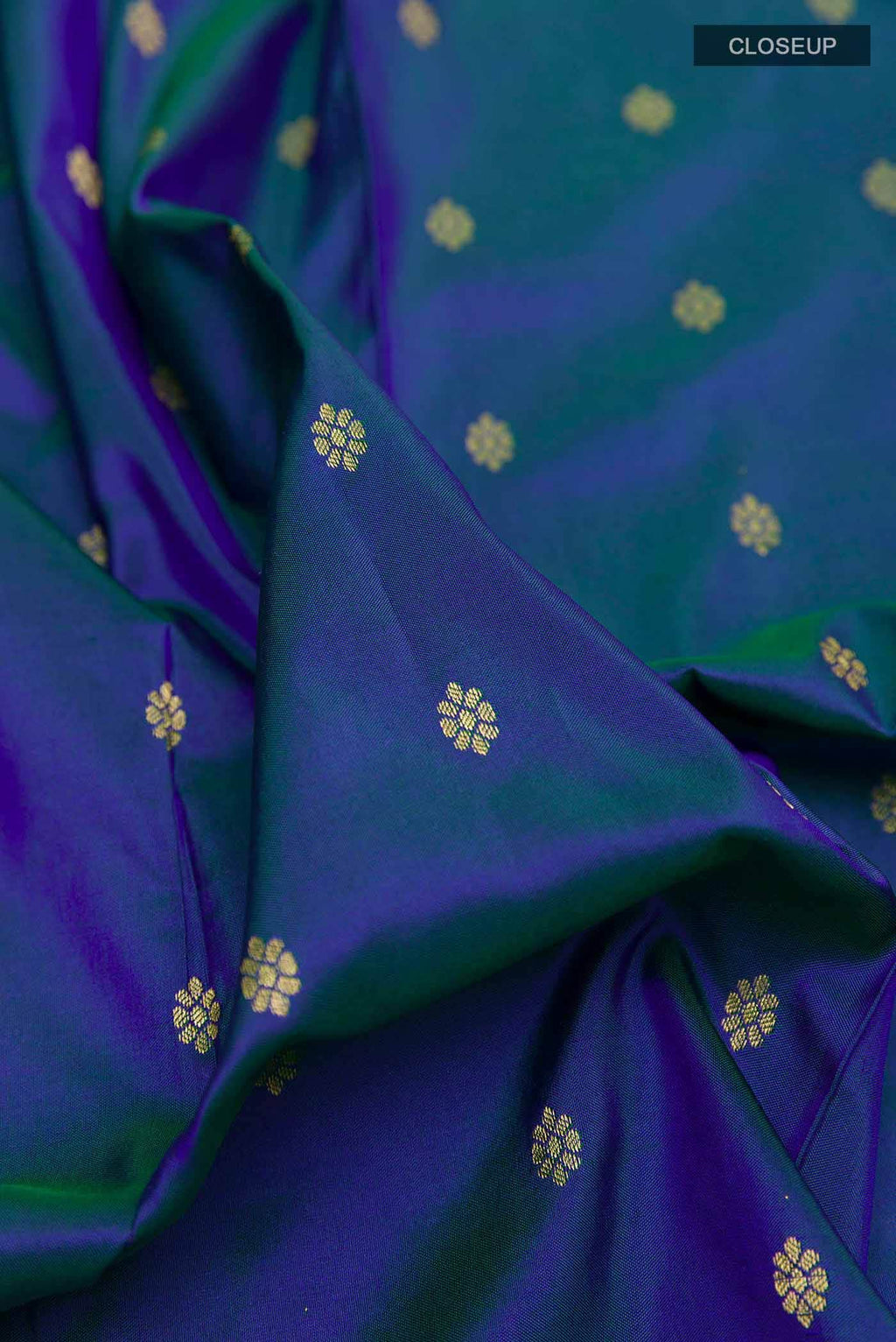 Peacock Blue Paithani Silk Saree