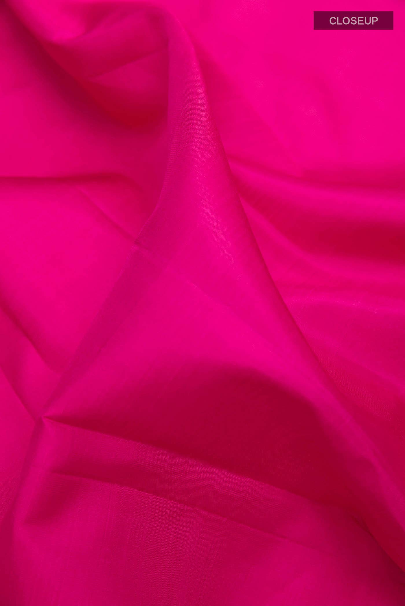 Dark Pink Kanchipuram Silk Saree