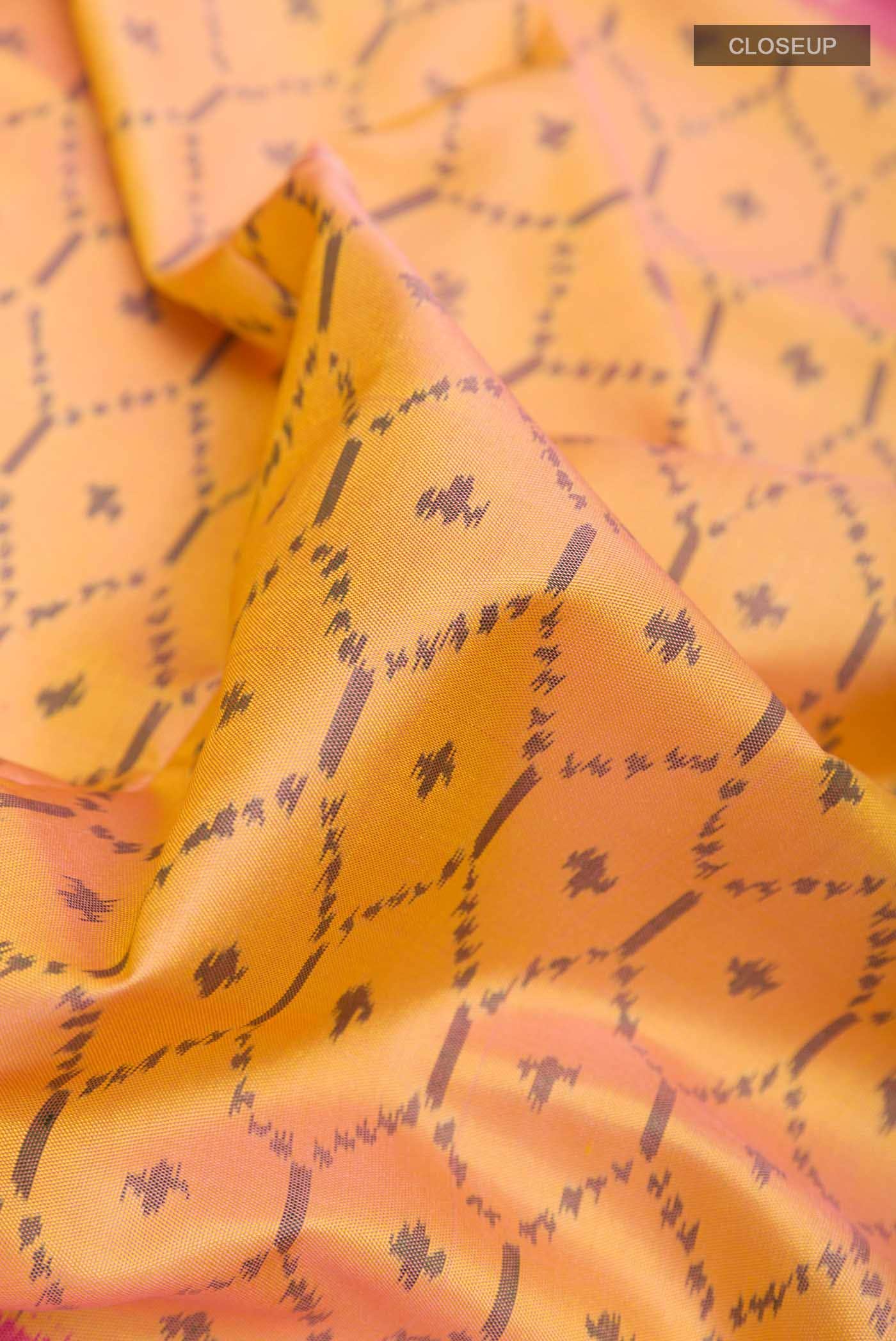 Brick Orange Rajkot Patola Silk Saree