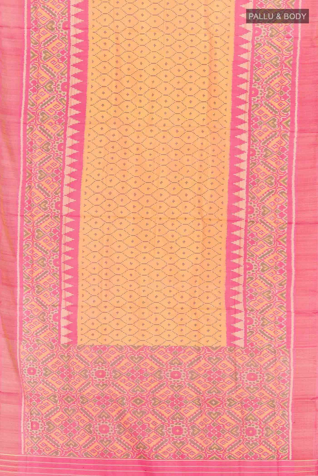 Brick Orange Rajkot Patola Silk Saree