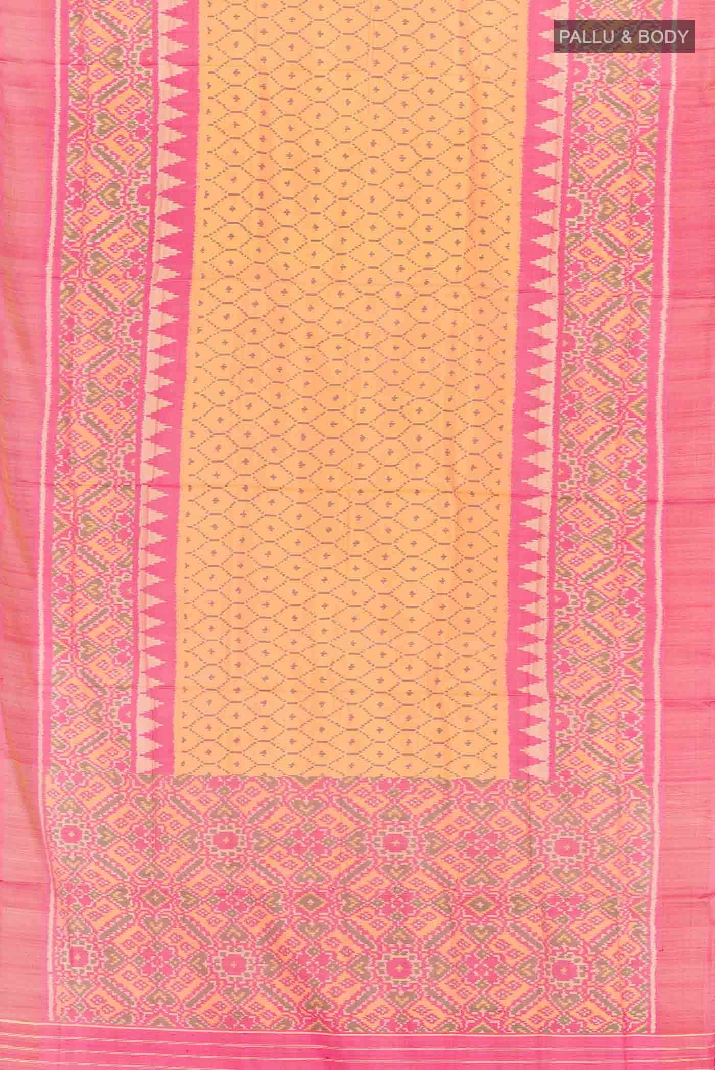 Brick Orange Rajkot Patola Silk Saree