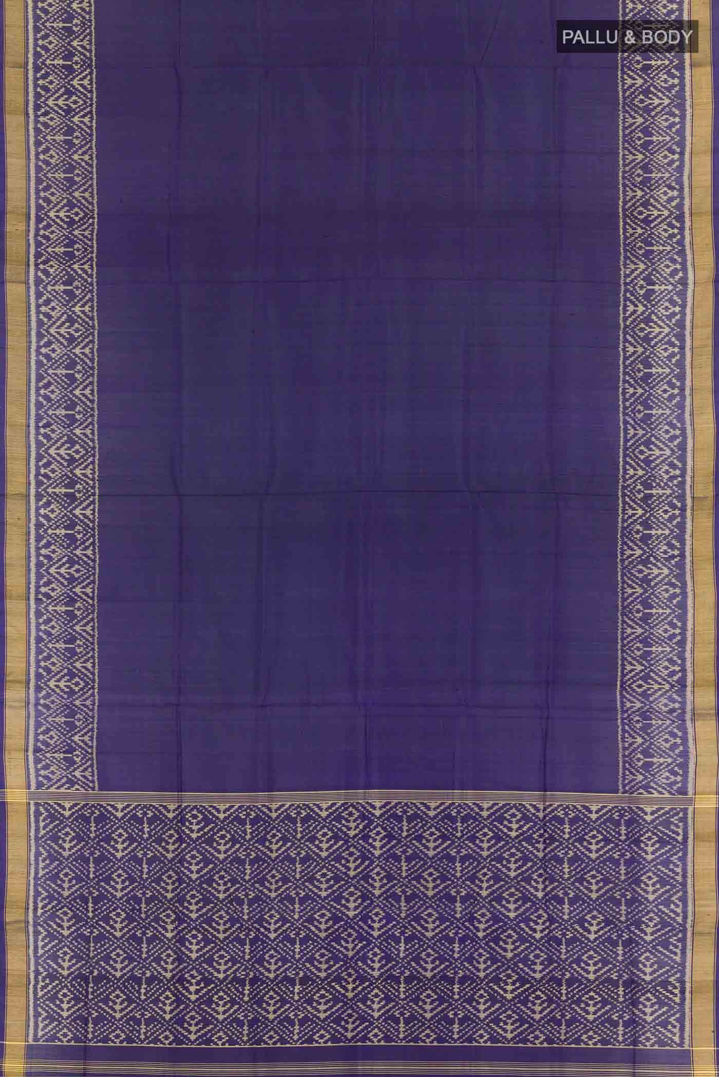 Navy Blue Rajkot Patola Silk Saree
