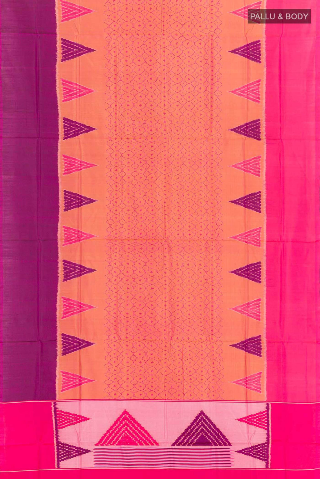 Brick Orange Rajkot Patola Silk Saree