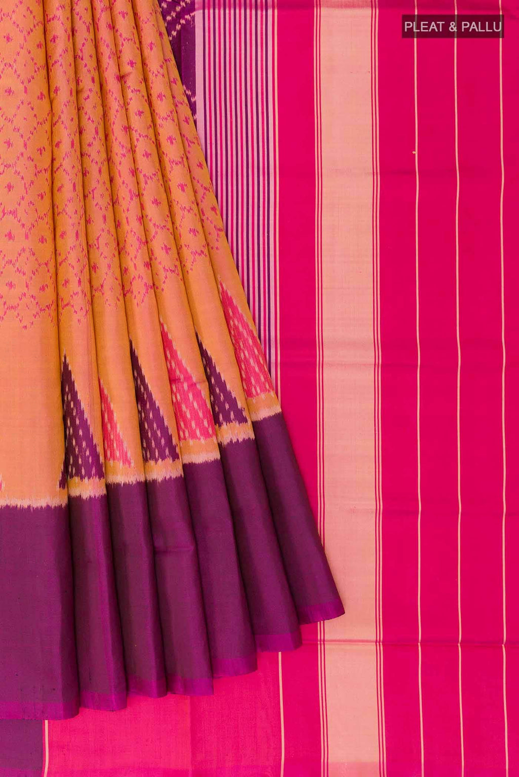 Brick Orange Rajkot Patola Silk Saree