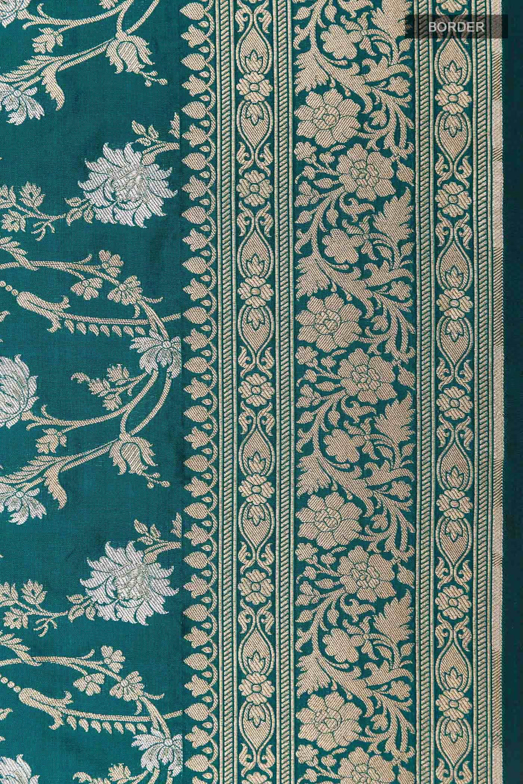 Green Banarasi Silk Saree