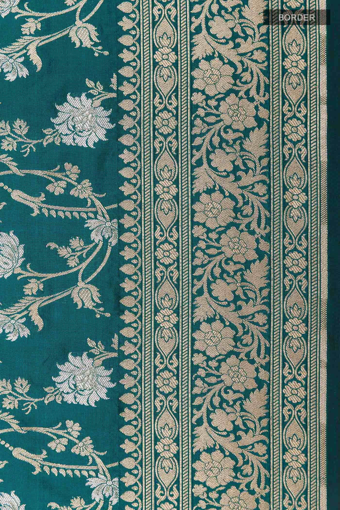 Green Banarasi Silk Saree