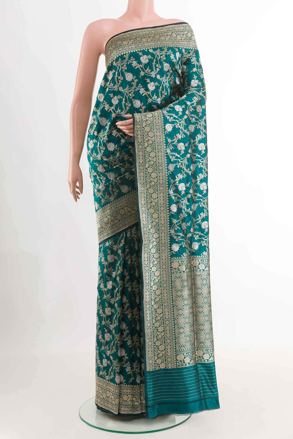 Green Banarasi Silk Saree