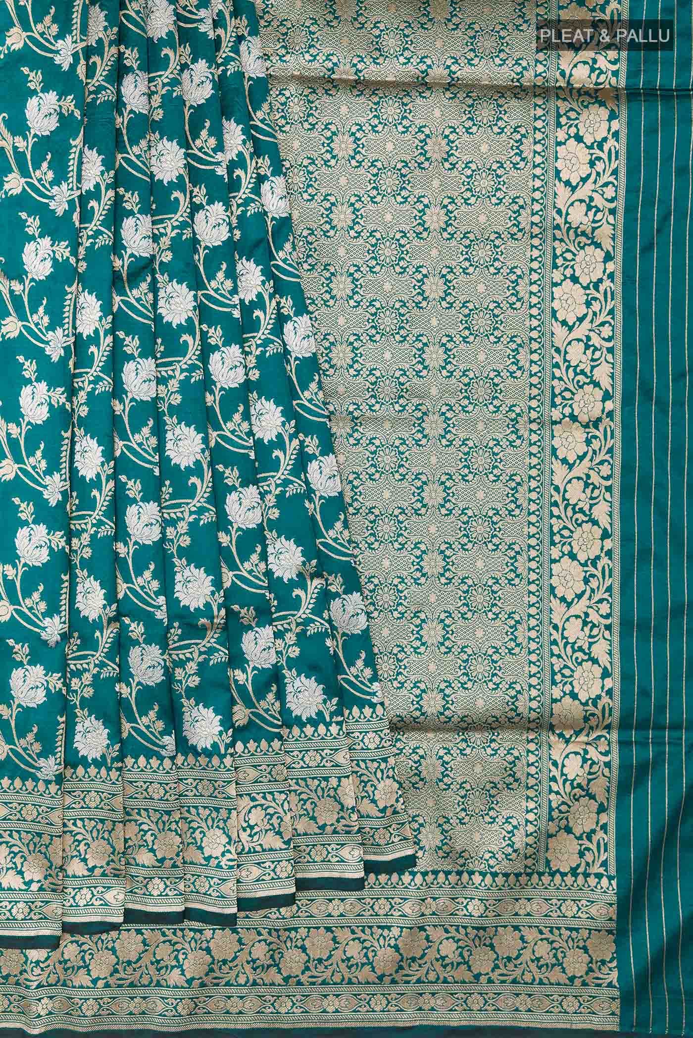 Green Banarasi Silk Saree