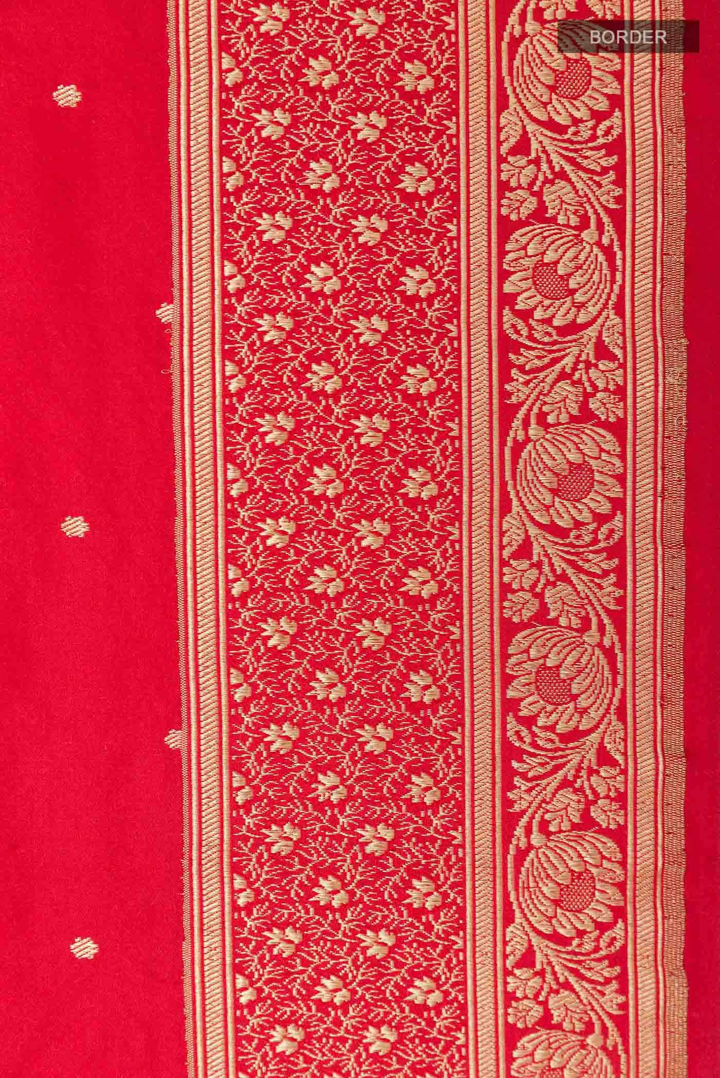 Red Banarasi Silk Saree