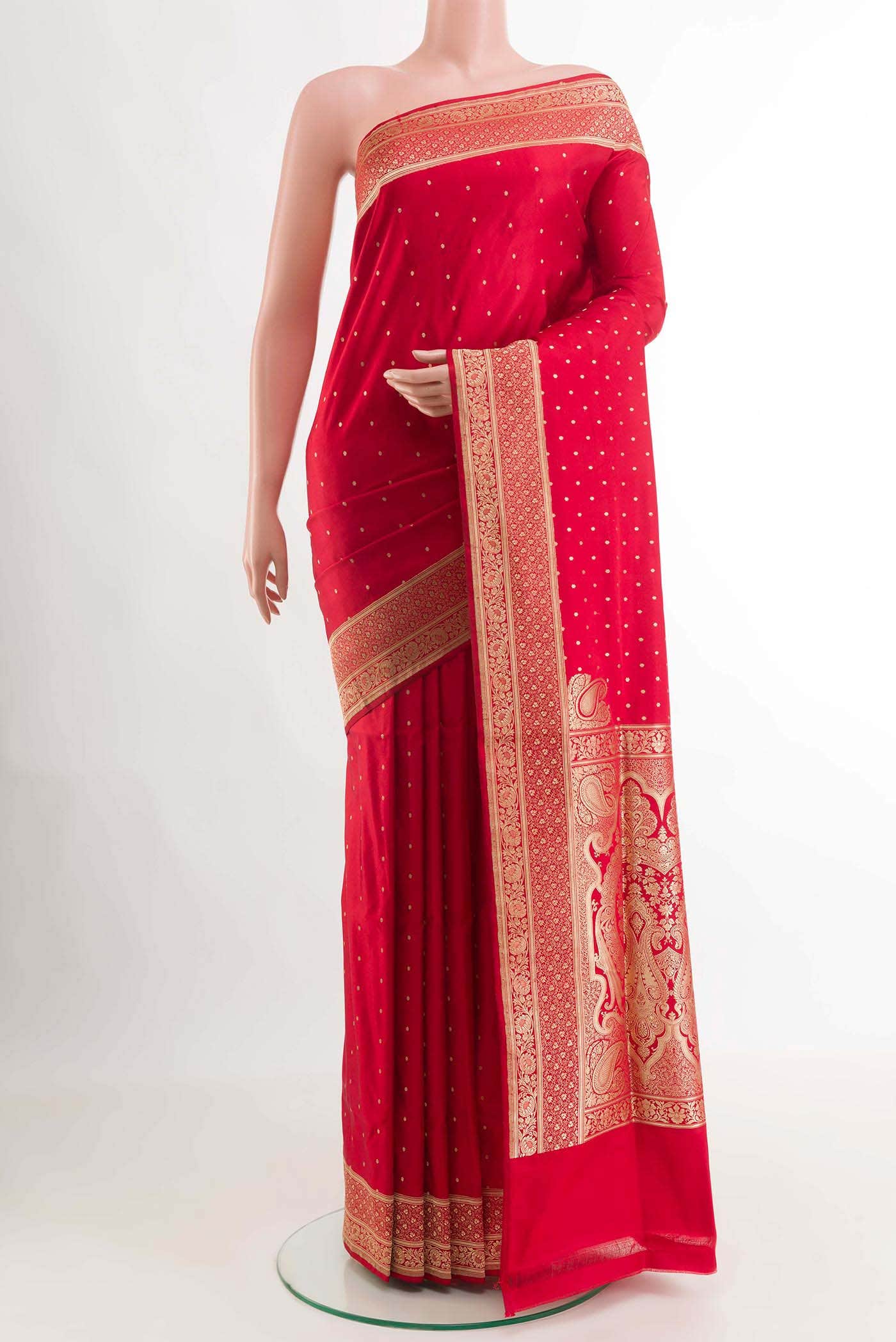 Red Banarasi Silk Saree
