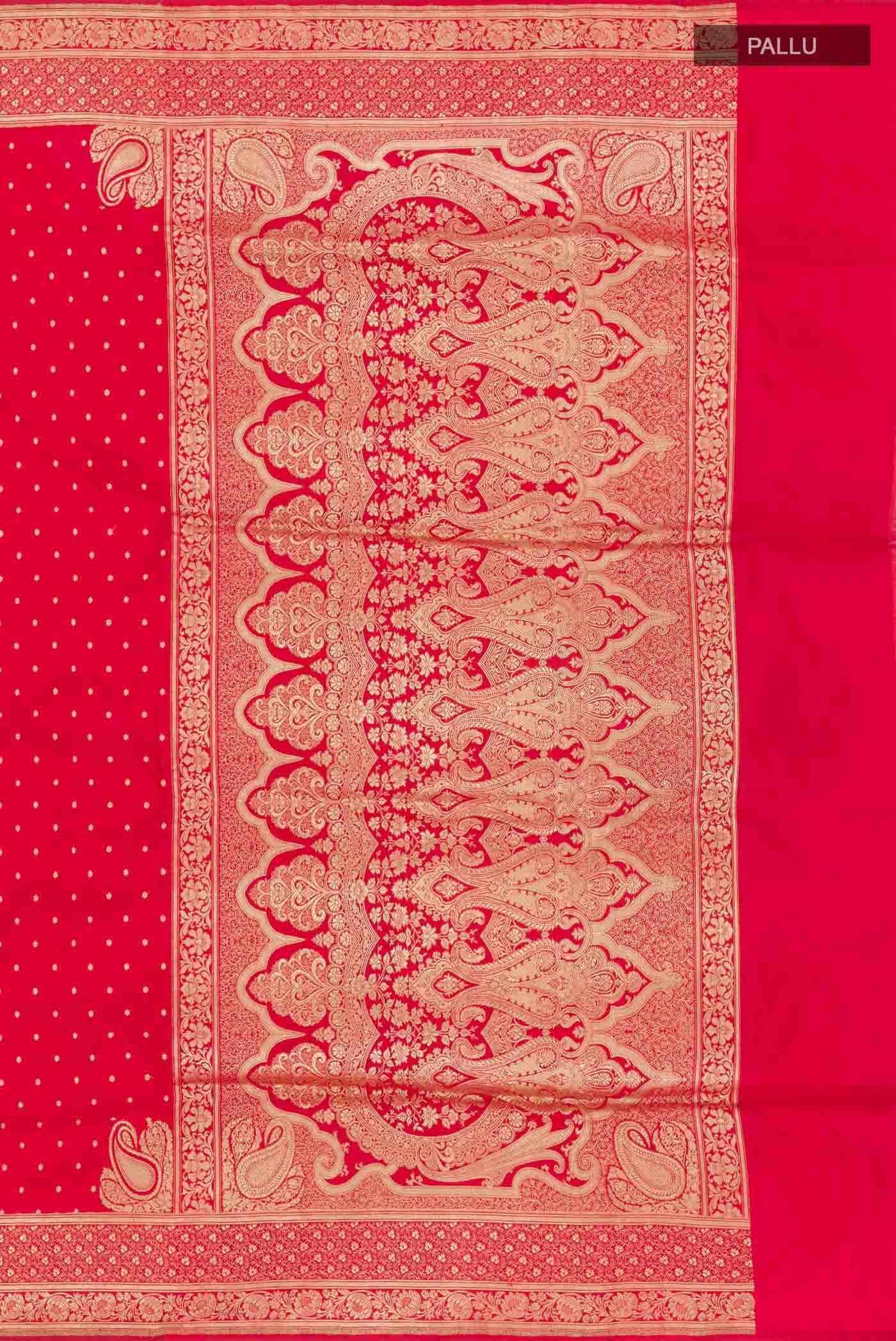 Red Banarasi Silk Saree