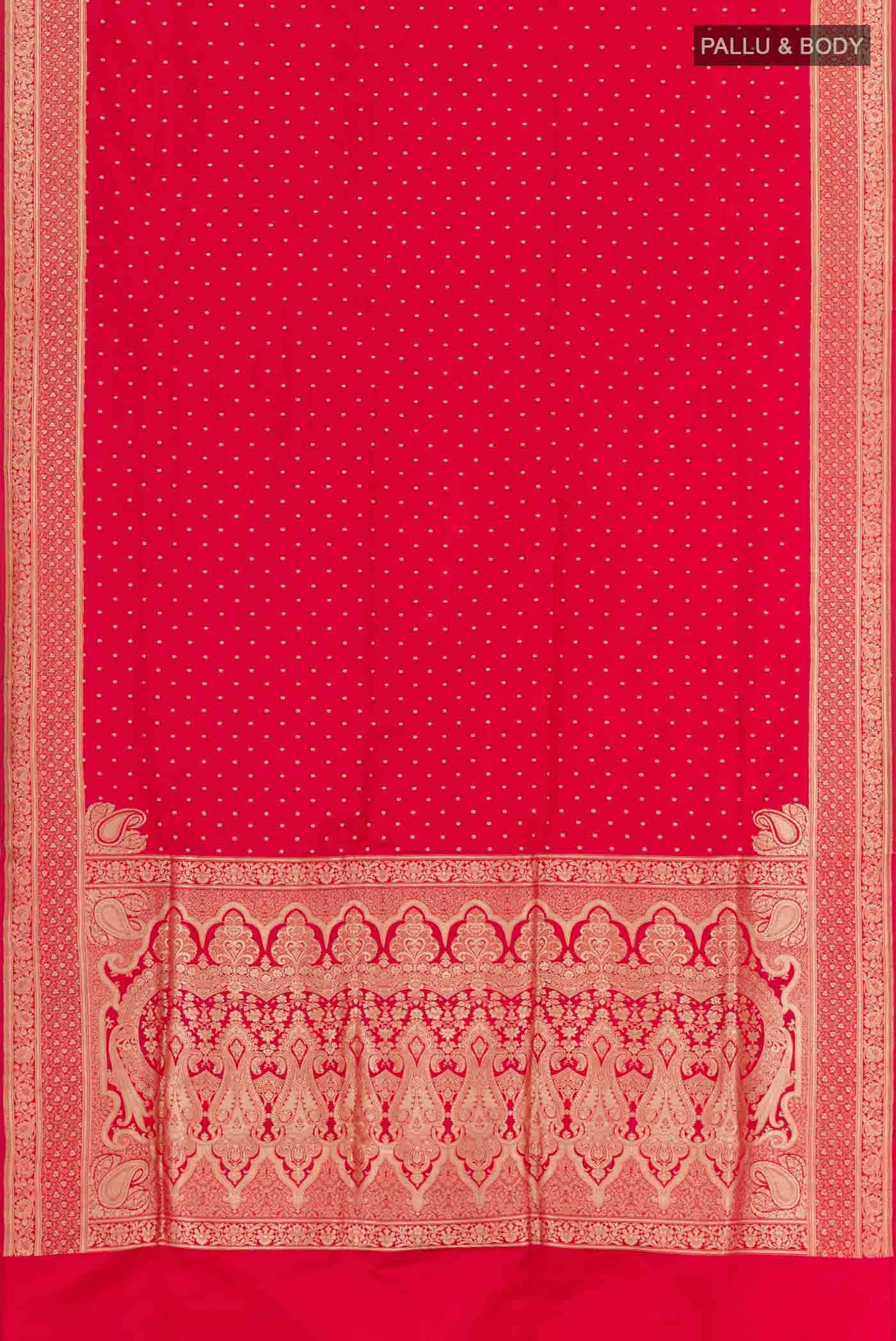 Red Banarasi Silk Saree