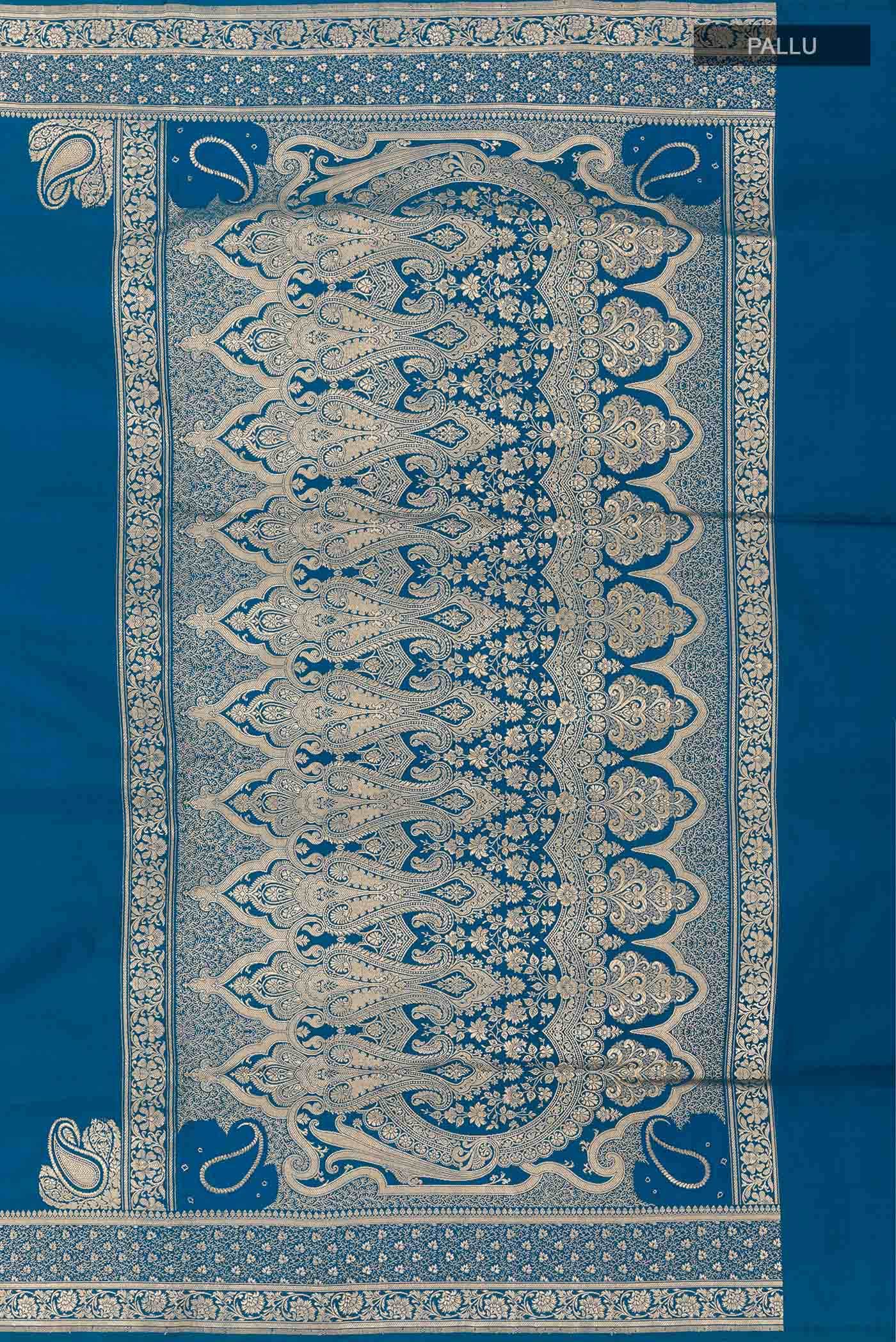 Royal Blue Banarasi Silk Saree