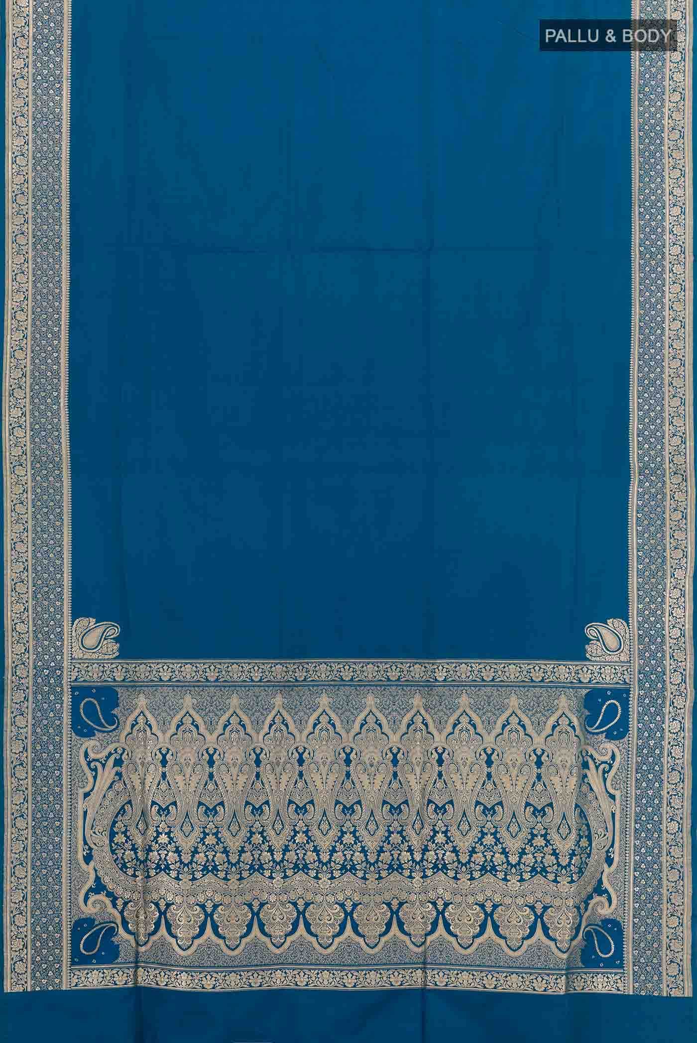 Royal Blue Banarasi Silk Saree