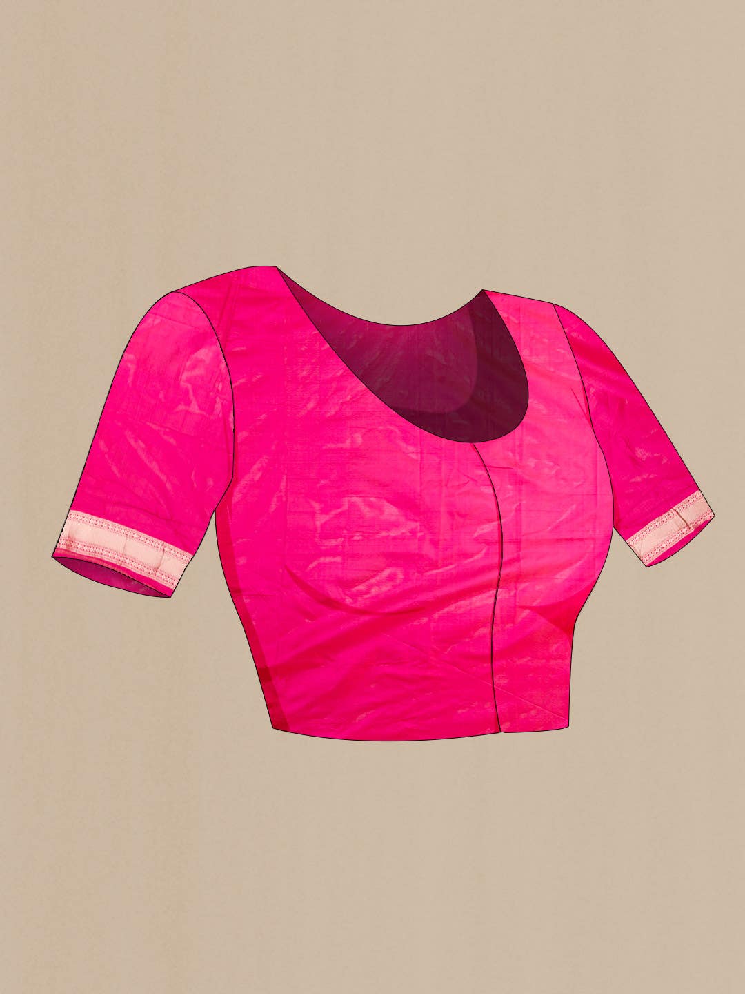 Pink Dual Tone Banarasi Silk Saree