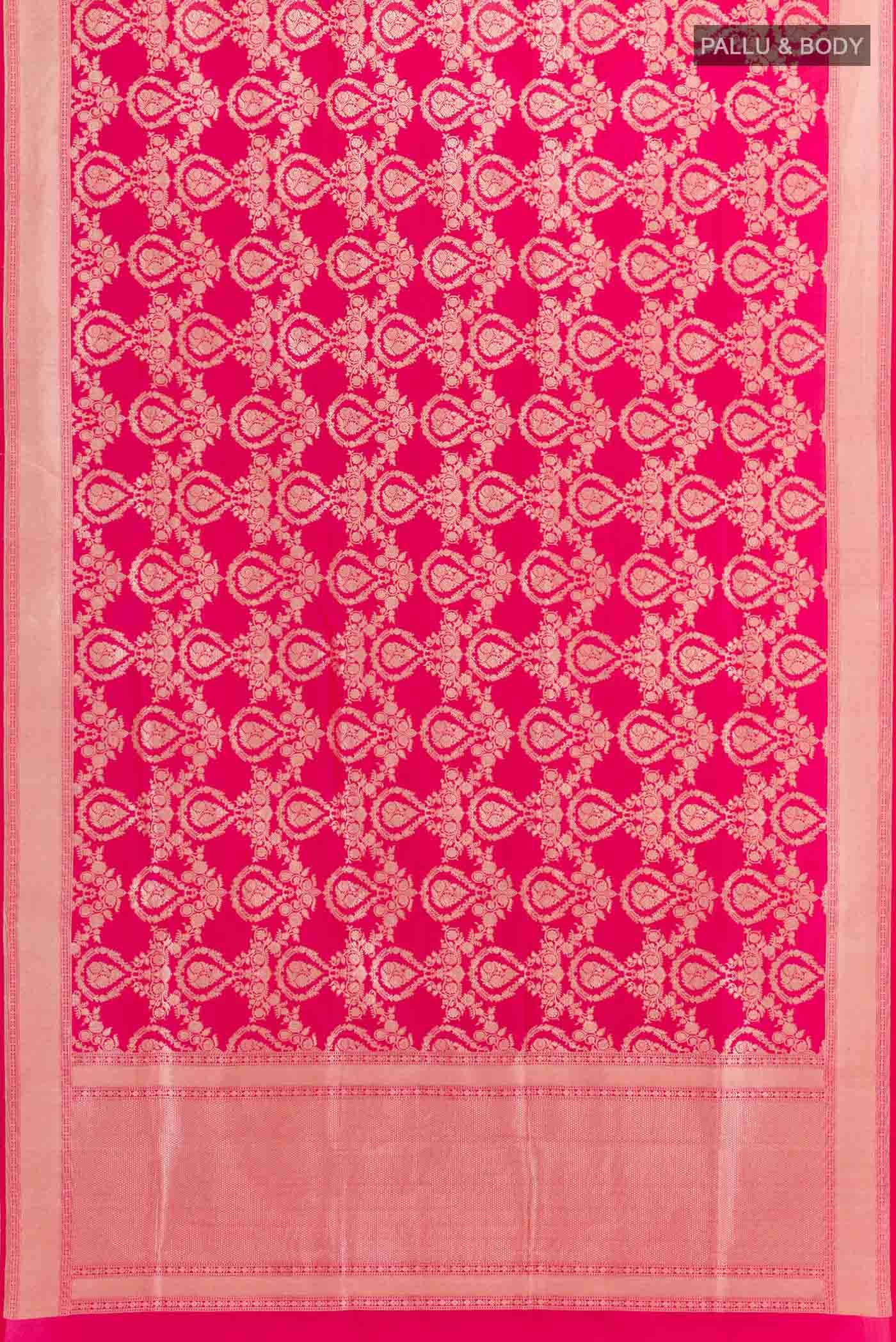 Pink Dual Tone Banarasi Silk Saree