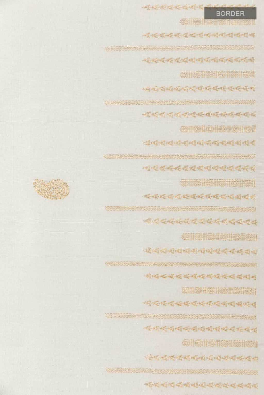 White Kanchipuram Silk Saree