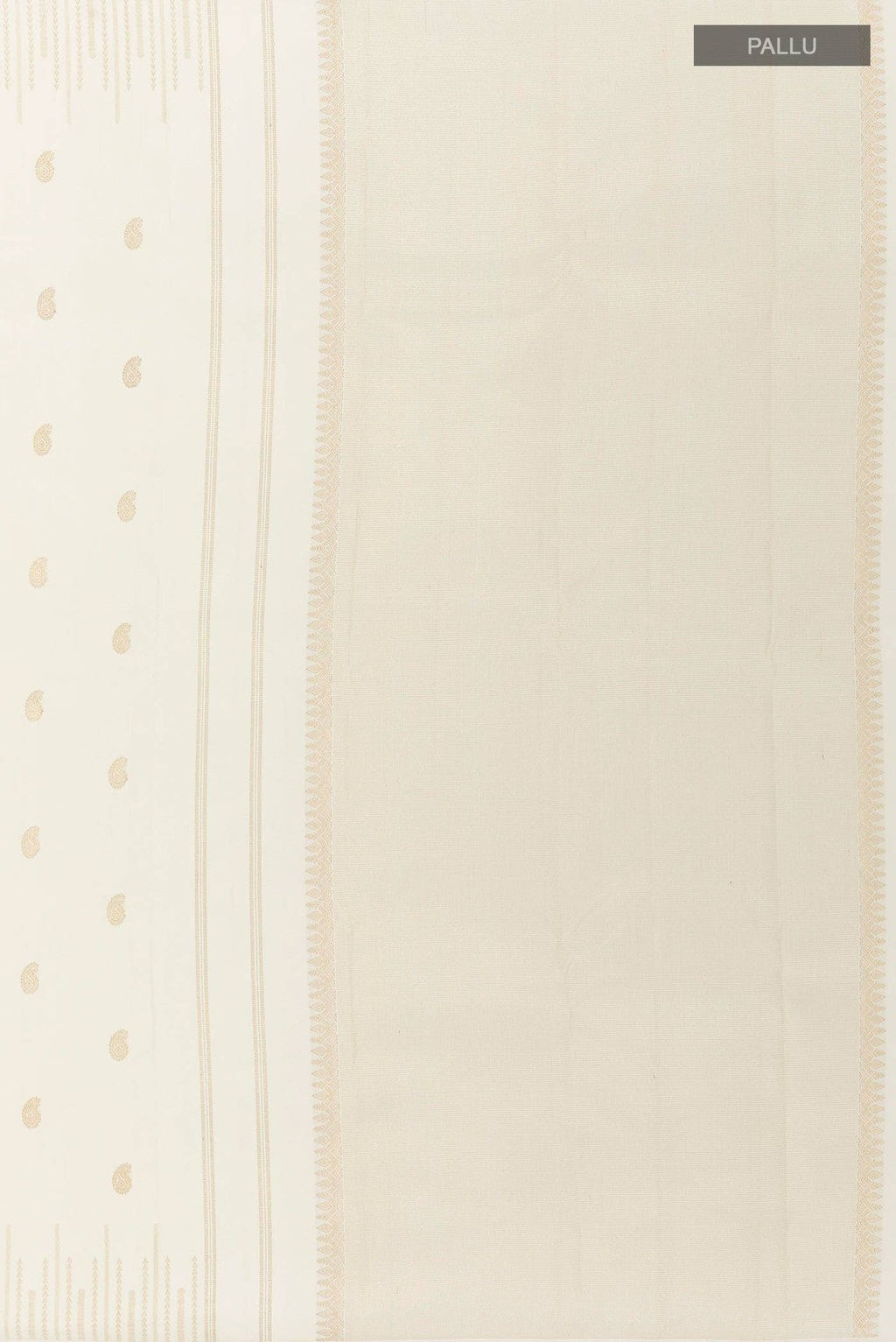 White Kanchipuram Silk Saree