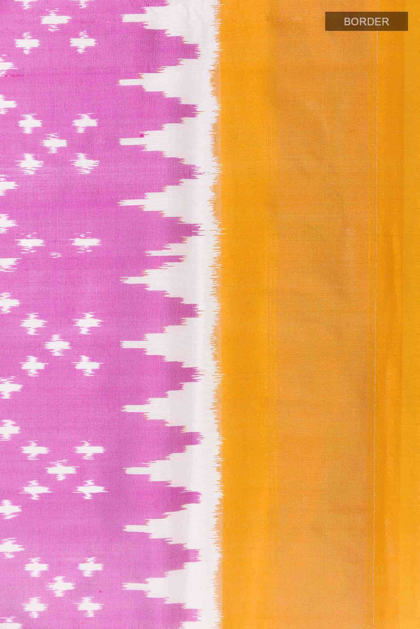 Pink Pochampally Silk Saree