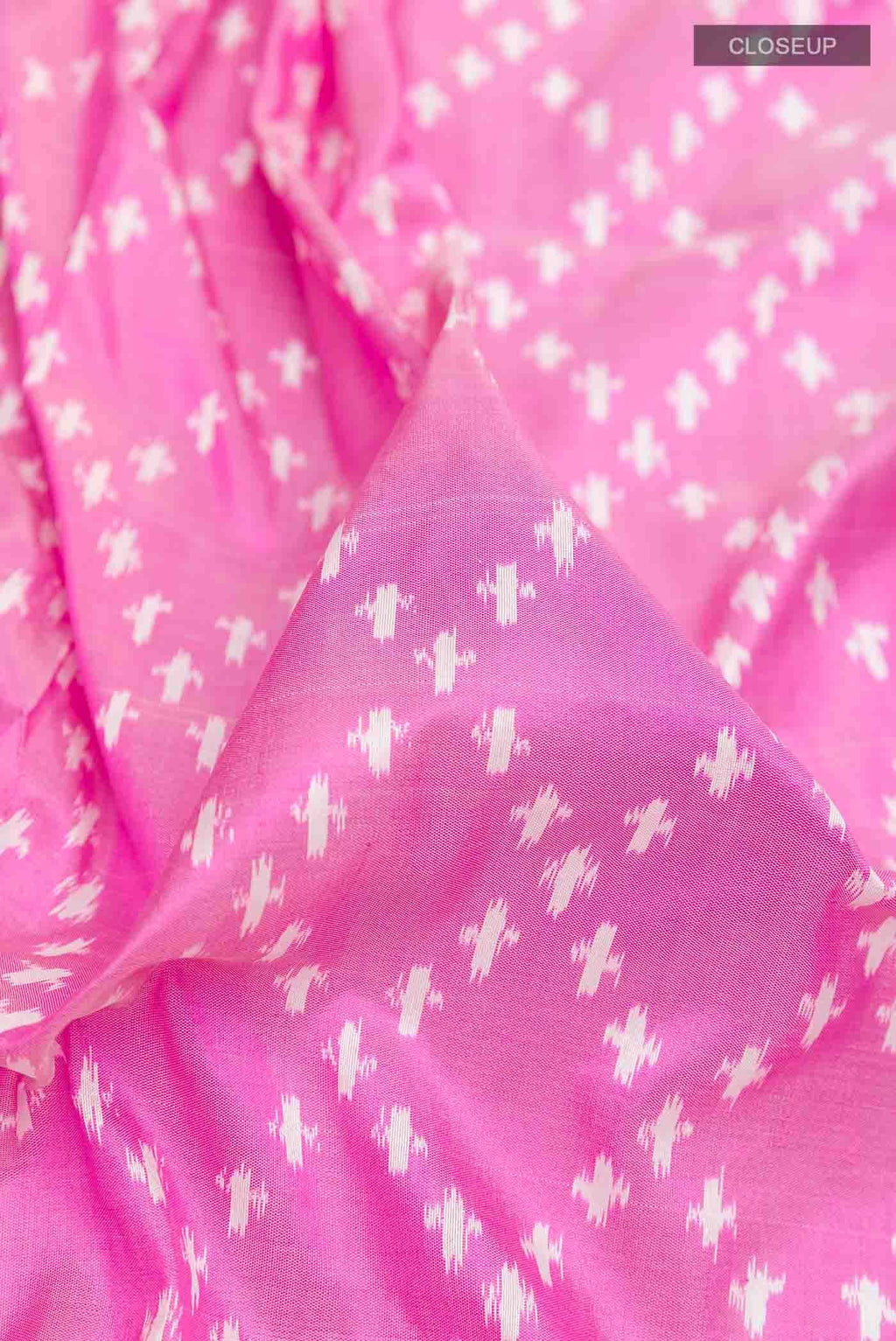 Pink Pochampally Silk Saree