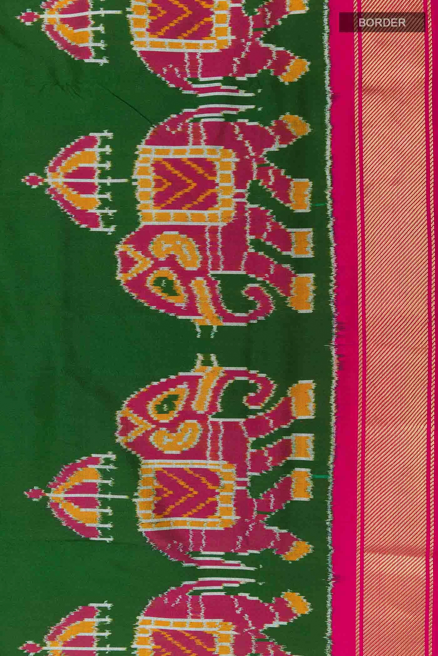 Green Pochampally Silk Saree