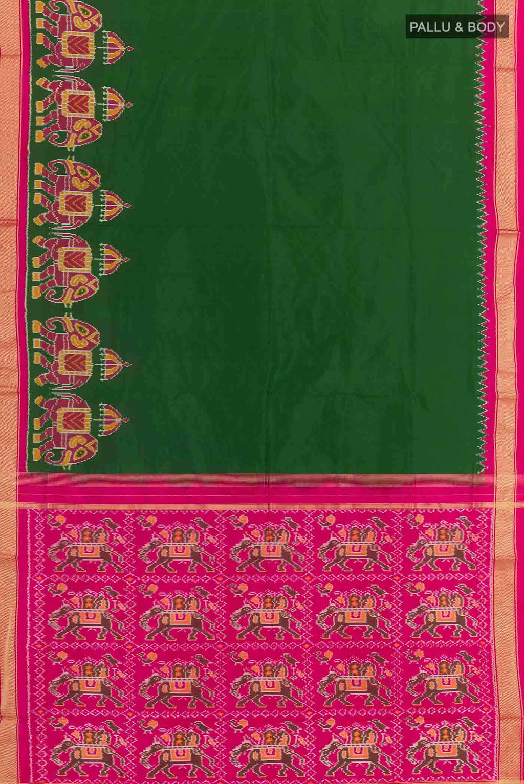 Green Pochampally Silk Saree