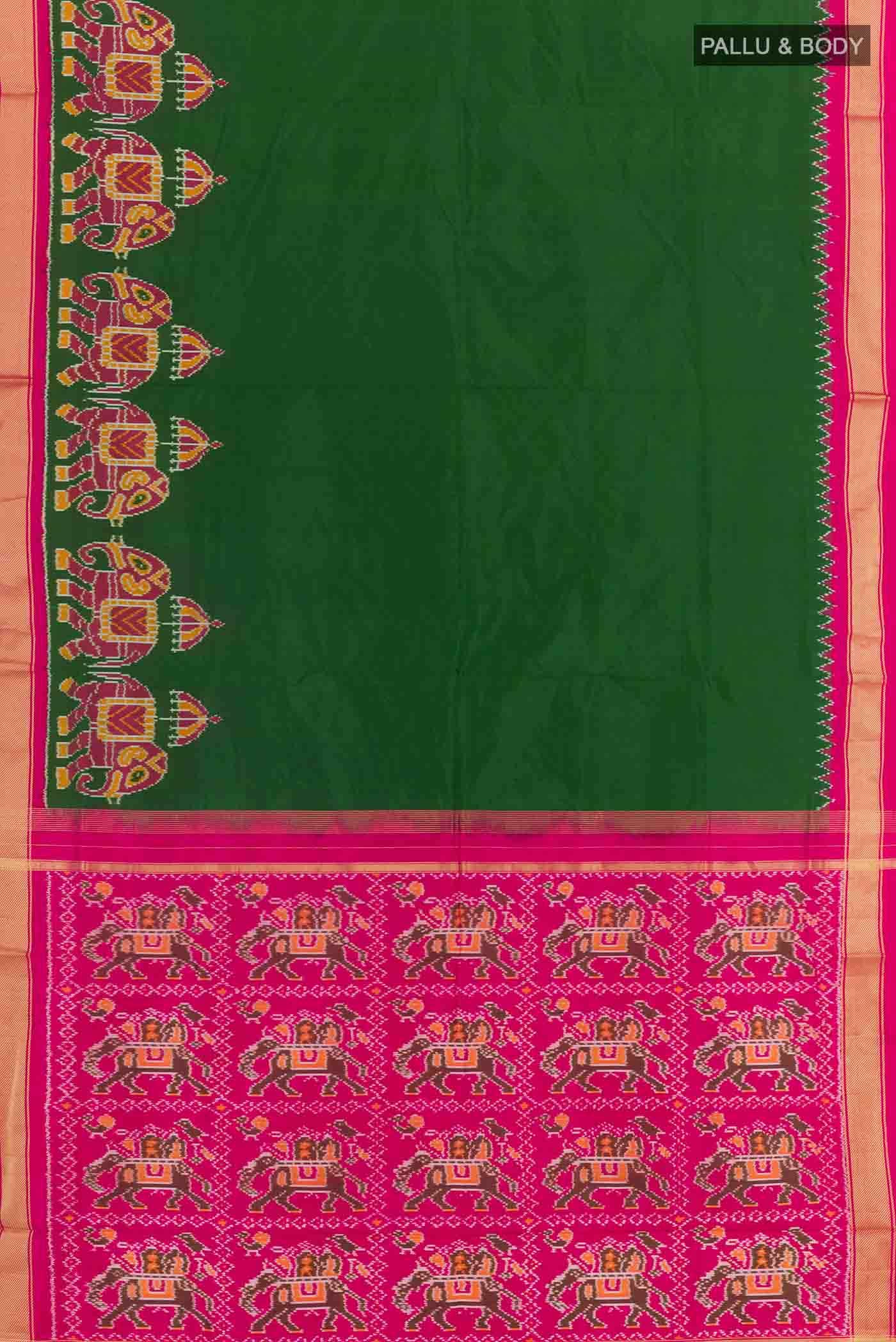 Green Pochampally Silk Saree