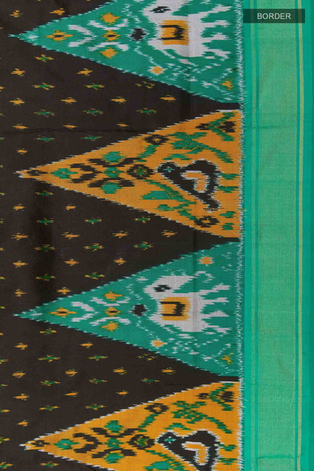 Black Pochampally Silk Saree